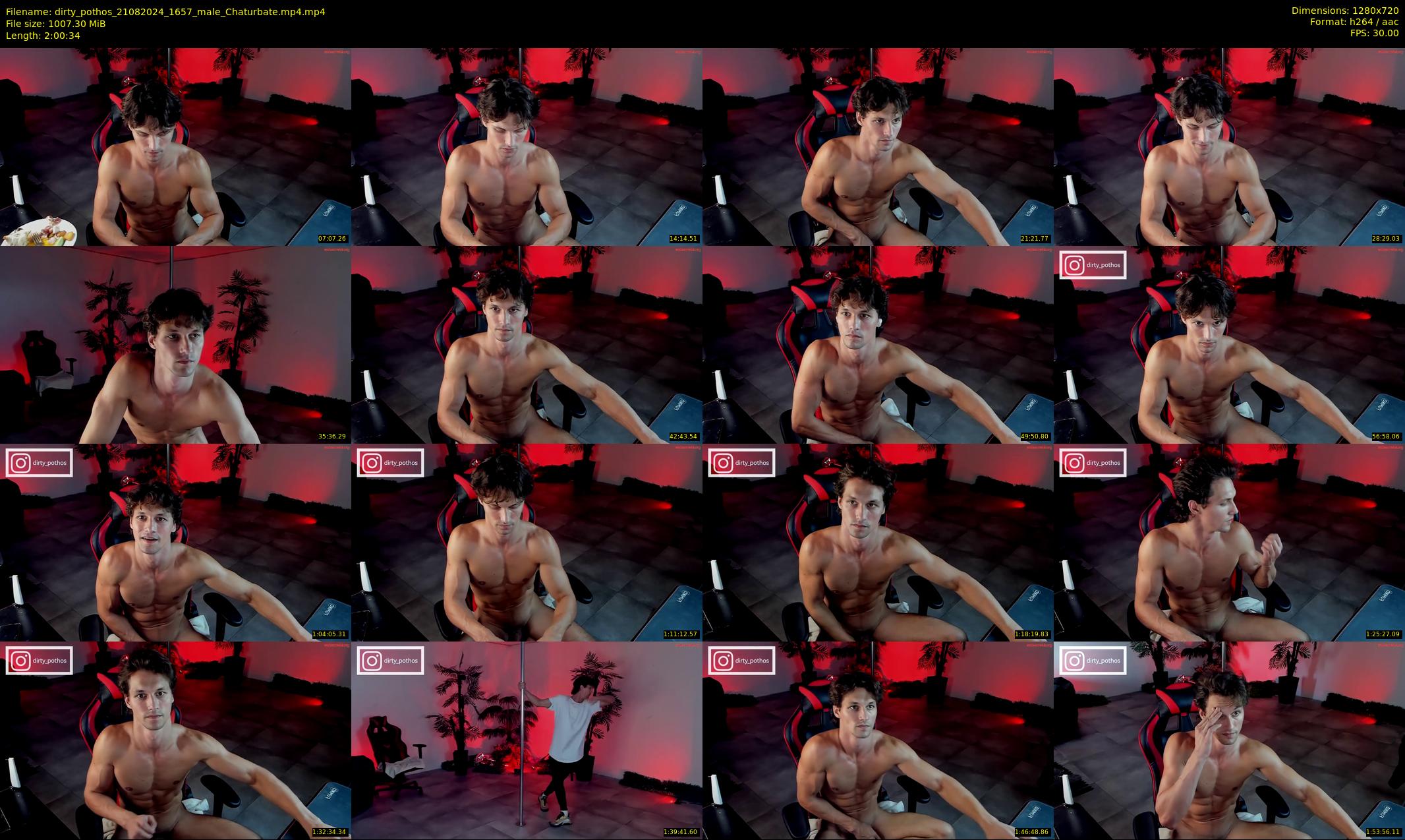 dirty_pothos — 121 minute Chaturbate male cam show recording, 720p, Aug 21, 2024