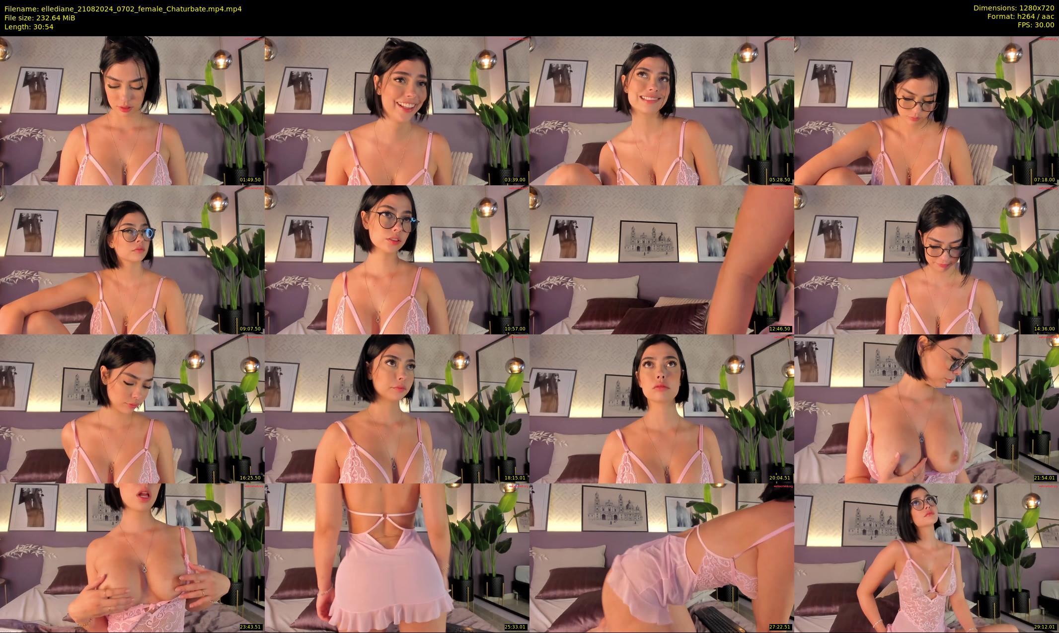 ellediane — 31 minute Chaturbate female cam show recording, 720p, Aug 21, 2024