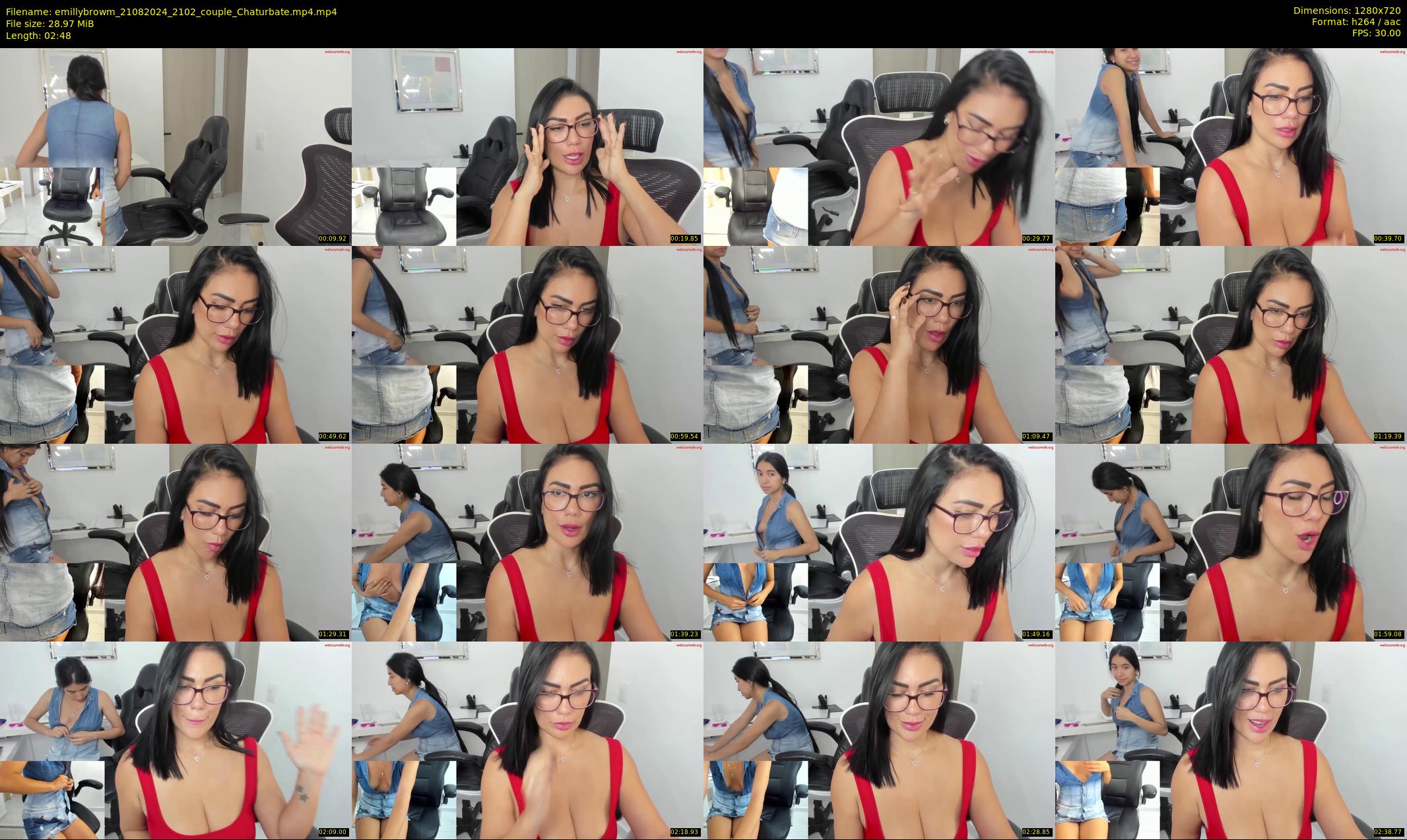 emillybrowm — 3 minute Chaturbate couple cam show recording, 720p, Aug 21, 2024