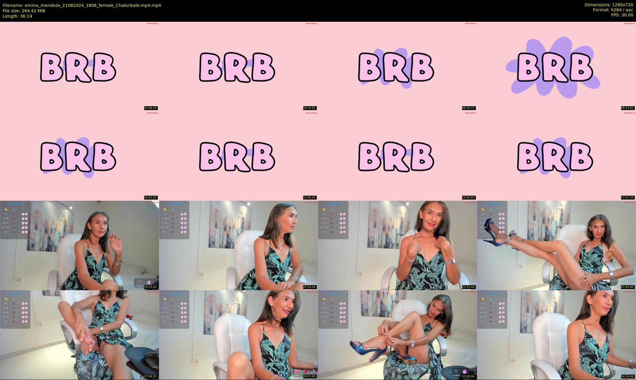 emma_mendoza — 37 minute Chaturbate female cam show recording, 720p, Aug 21, 2024