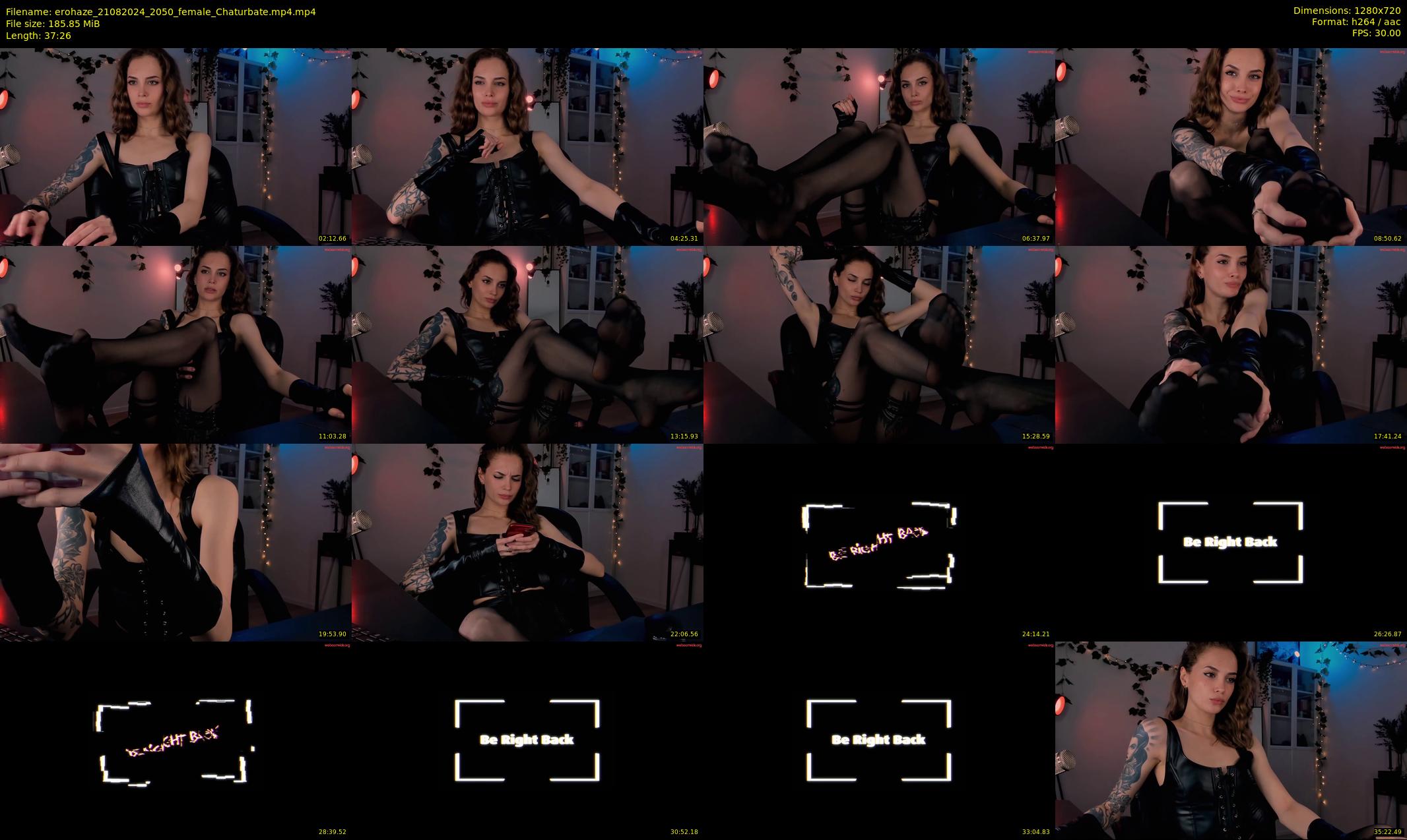 erohaze — 38 minute Chaturbate female cam show recording, 720p, Aug 21, 2024