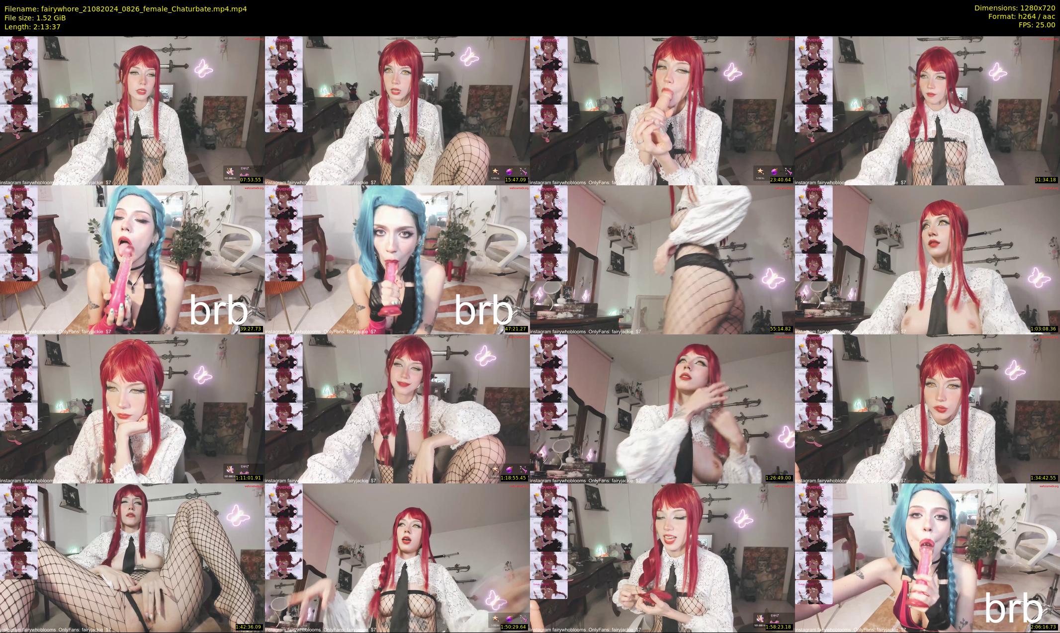 fairywhore — 134 minute Chaturbate female cam show recording, 720p, Aug 21, 2024