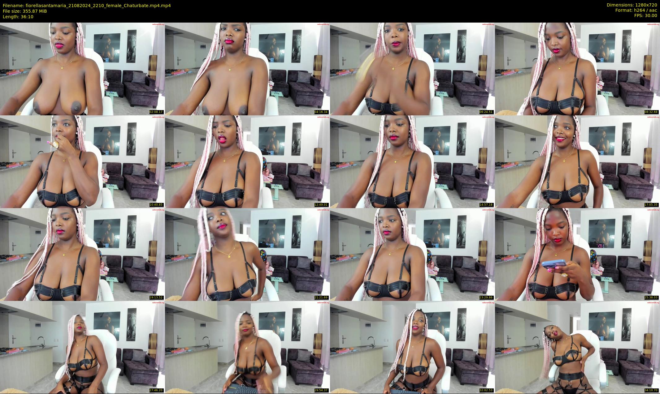 fiorellasantamaria — 37 minute Chaturbate female cam show recording, 720p, Aug 21, 2024