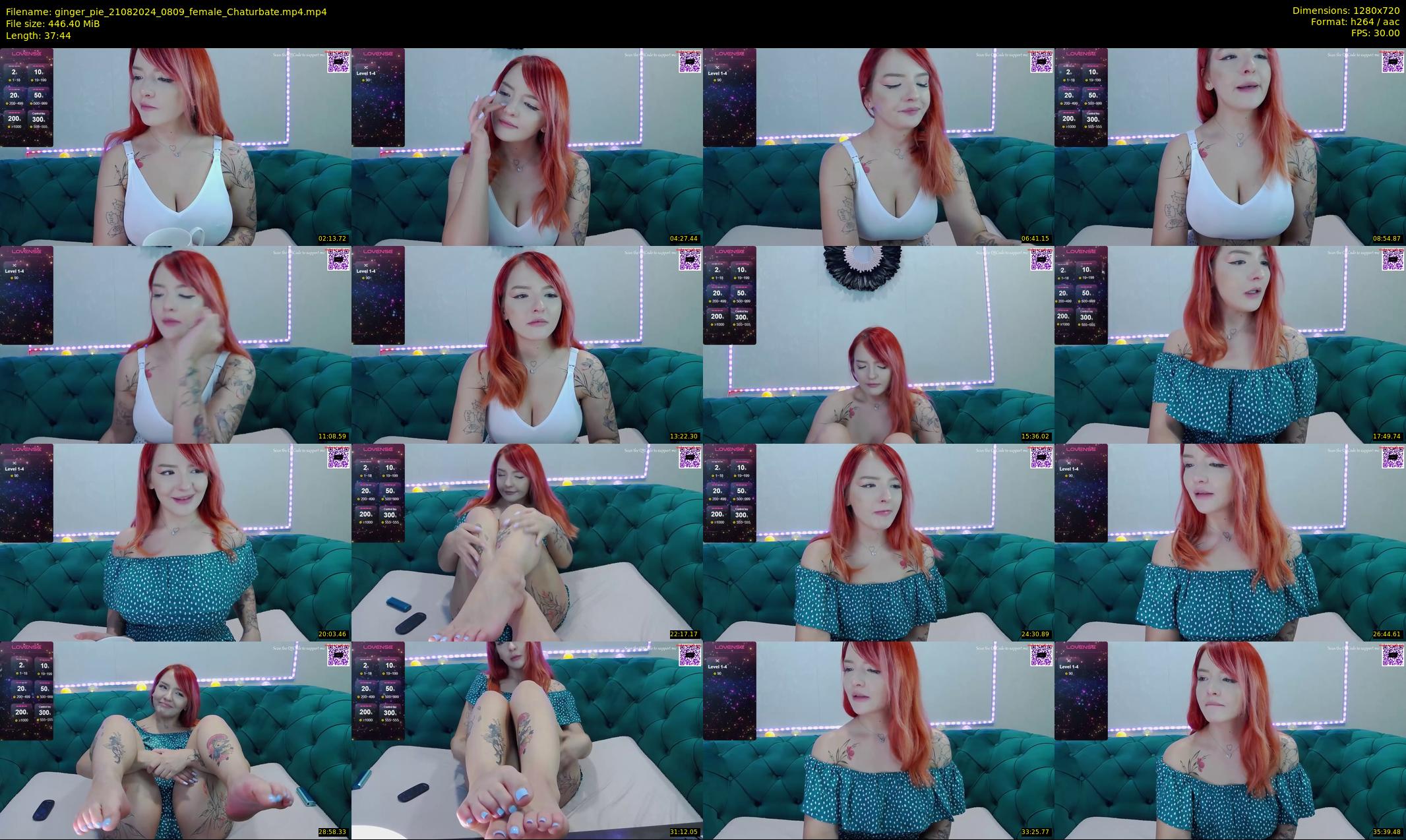 ginger_pie — 38 minute Chaturbate female cam show recording, 720p, Aug 21, 2024