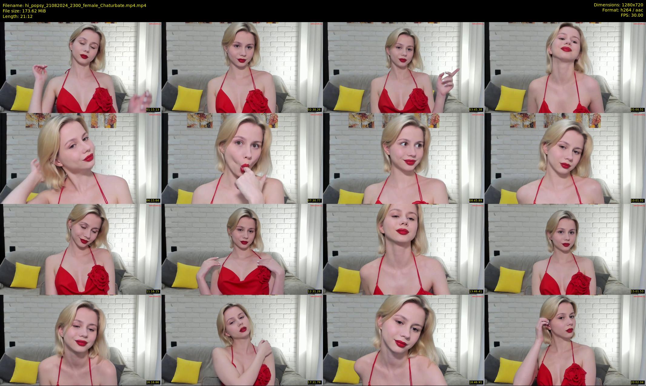 hi_popsy — 22 minute Chaturbate female cam show recording, 720p, Aug 21, 2024