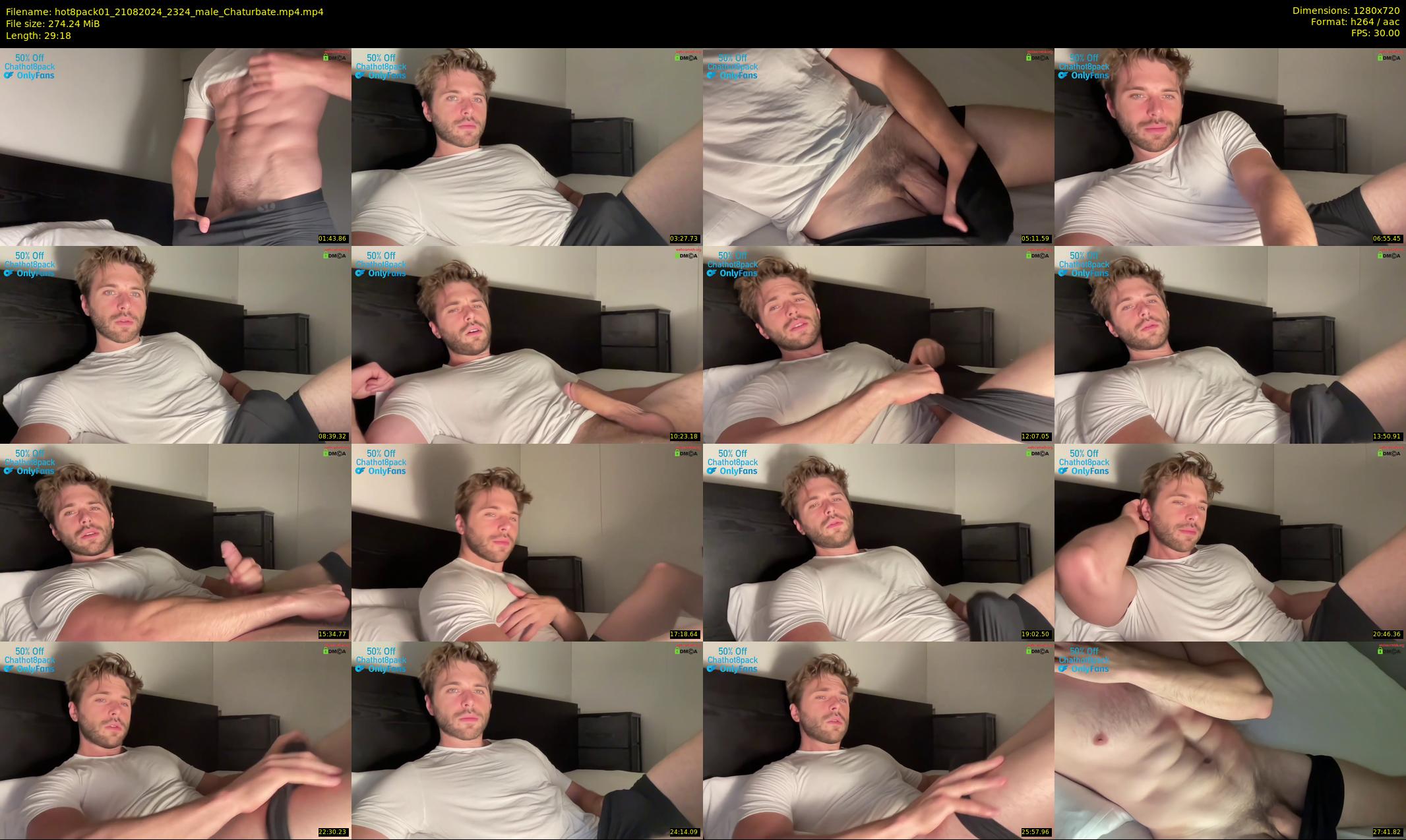 hot8pack01 — 30 minute Chaturbate male cam show recording, 720p, Aug 21, 2024