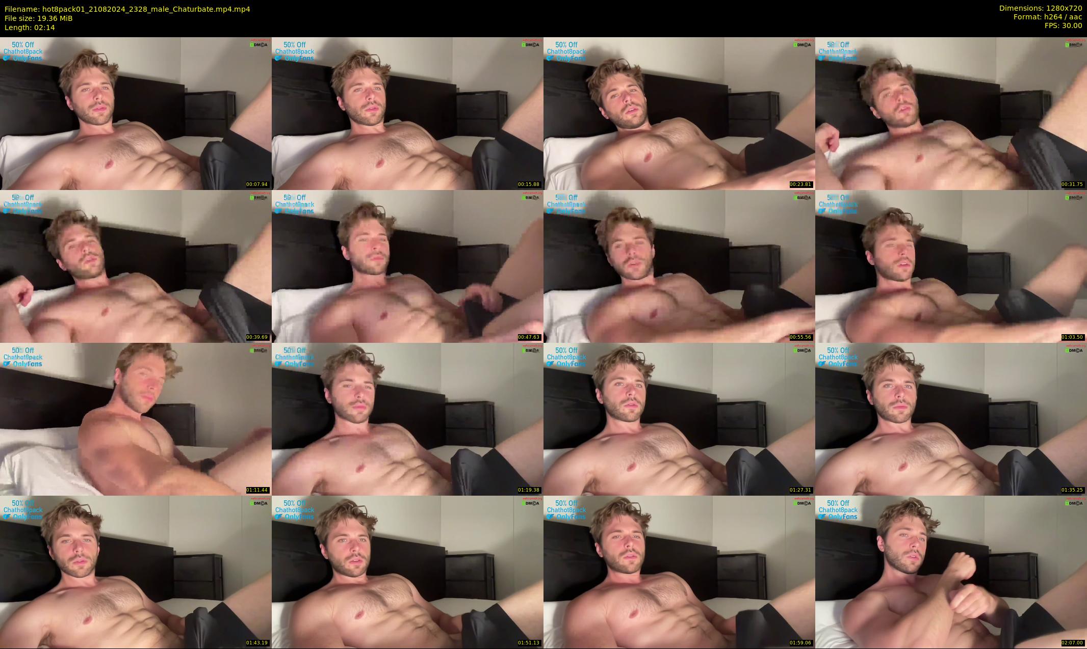 hot8pack01 — 3 minute Chaturbate male cam show recording, 720p, Aug 21, 2024