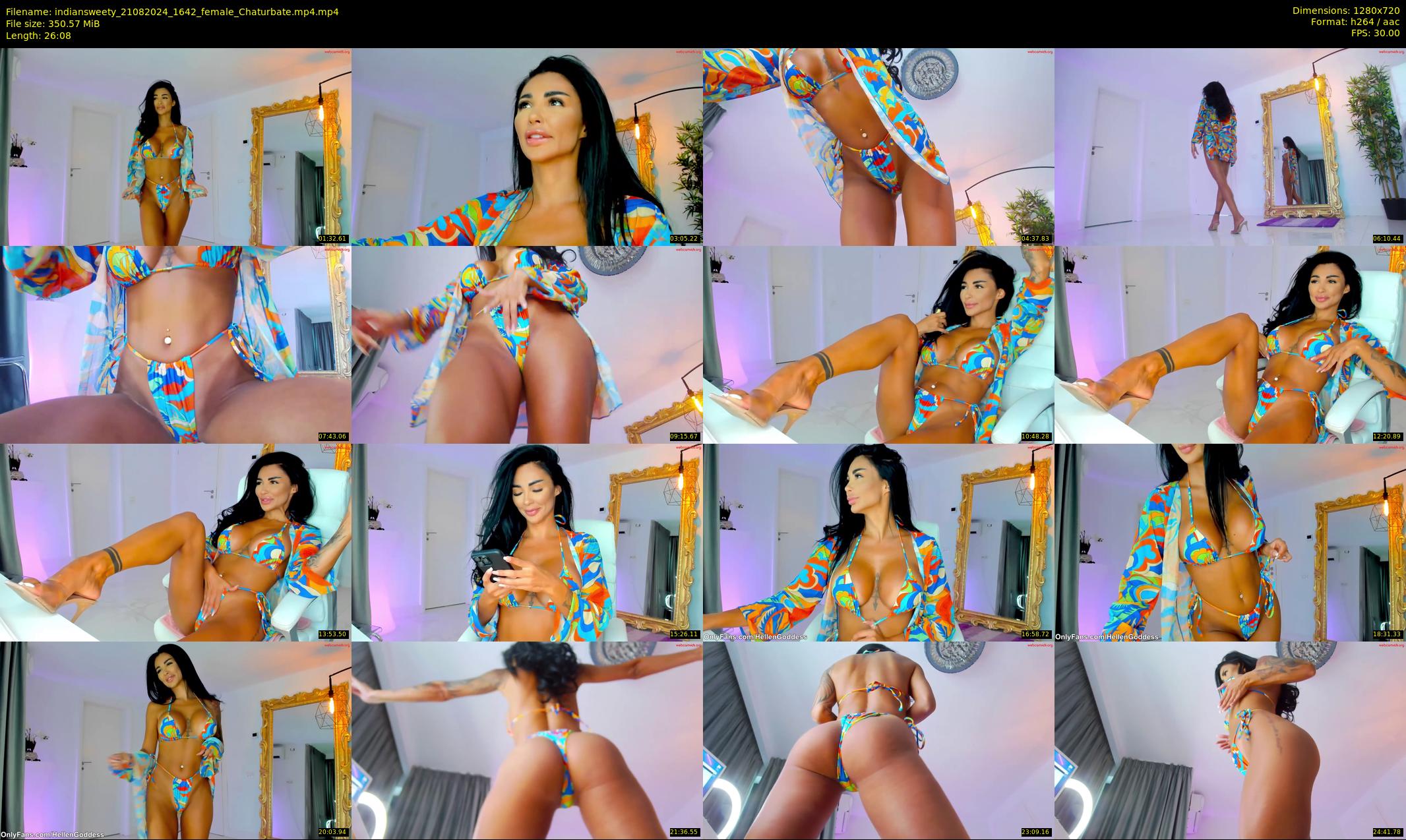 indiansweety — 27 minute Chaturbate female cam show recording, 720p, Aug 21, 2024