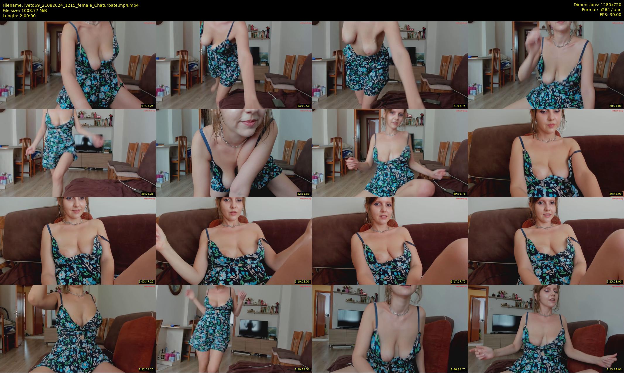 iveto69 — 120 minute Chaturbate female cam show recording, 720p, Aug 21, 2024