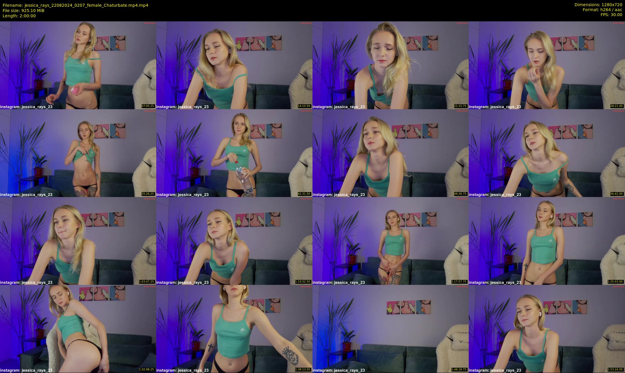 jessica_rays — 120 minute Chaturbate couple cam show recording, 720p, Aug 22, 2024