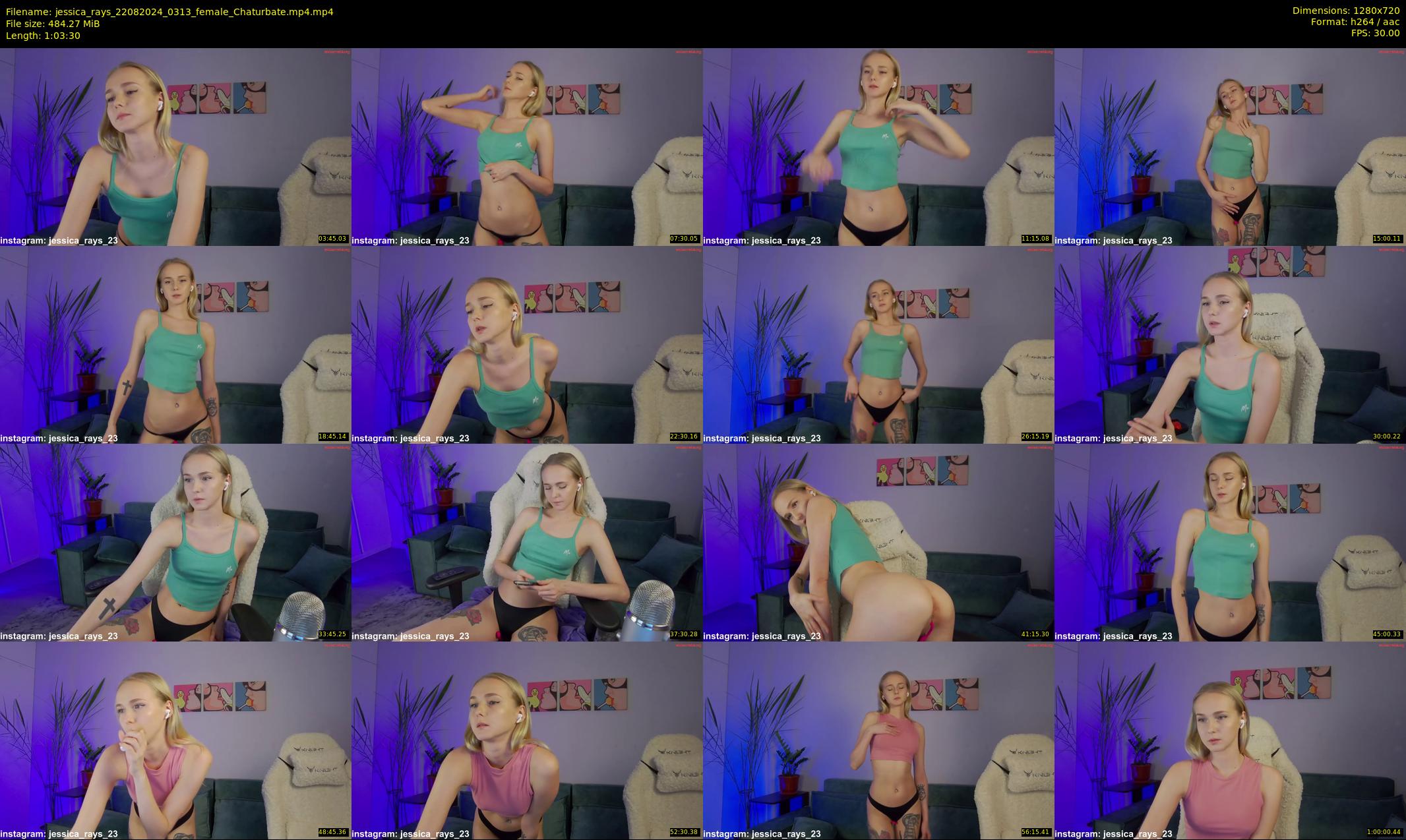 jessica_rays — 64 minute Chaturbate couple cam show recording, 720p, Aug 22, 2024