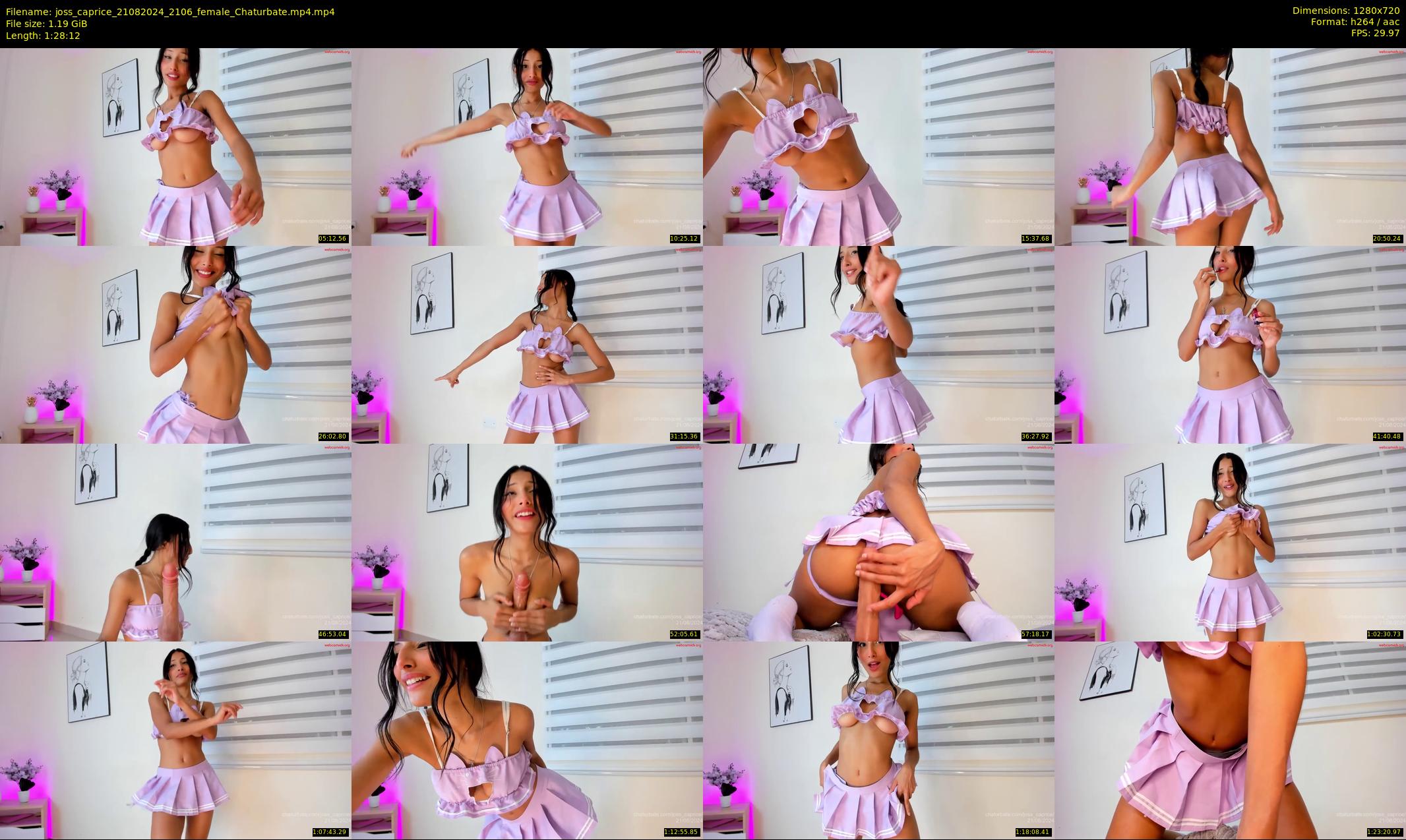 joss_caprice — 89 minute Chaturbate female cam show recording, 720p, Aug 21, 2024