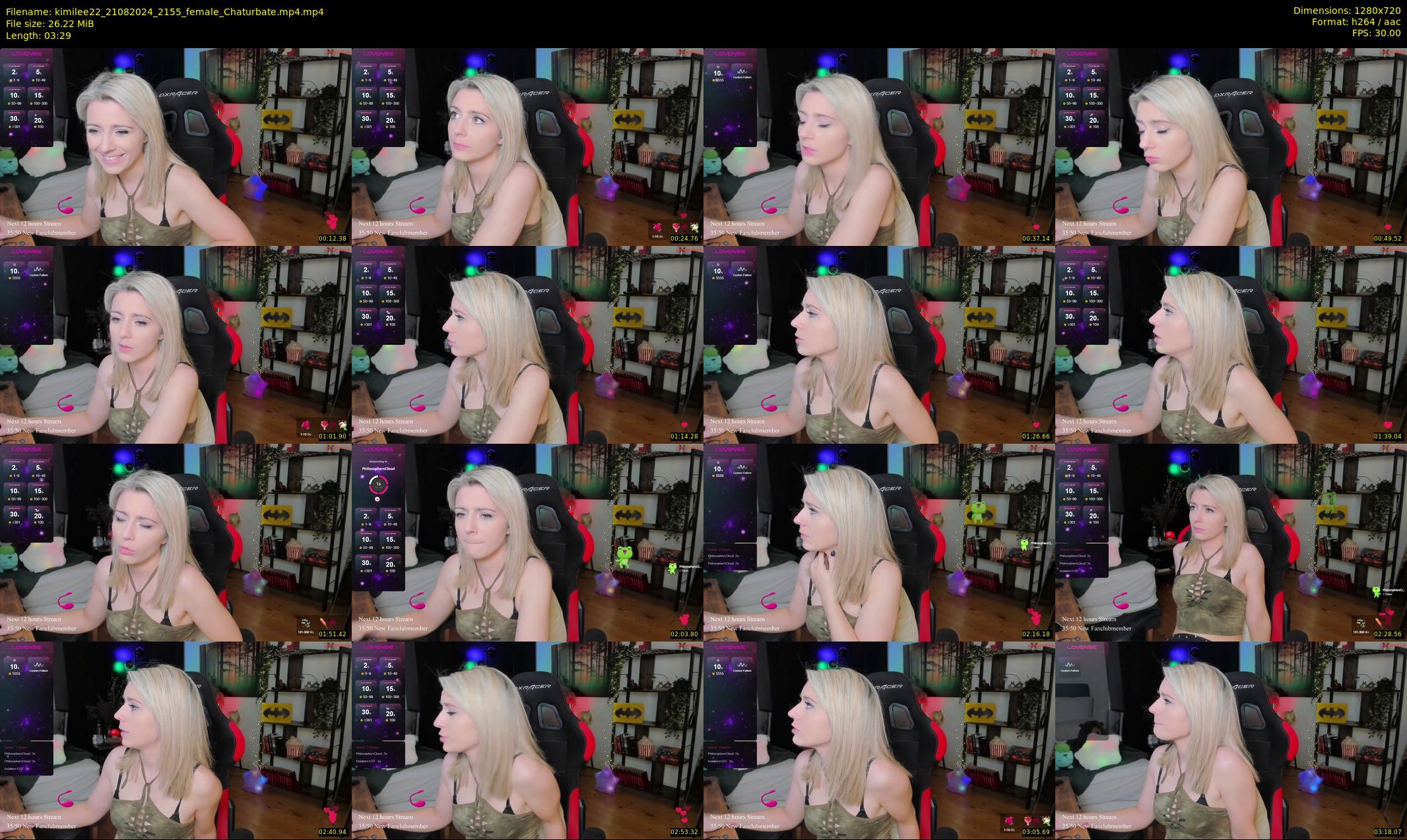 kimilee22 — 4 minute Chaturbate female cam show recording, 720p, Aug 21, 2024