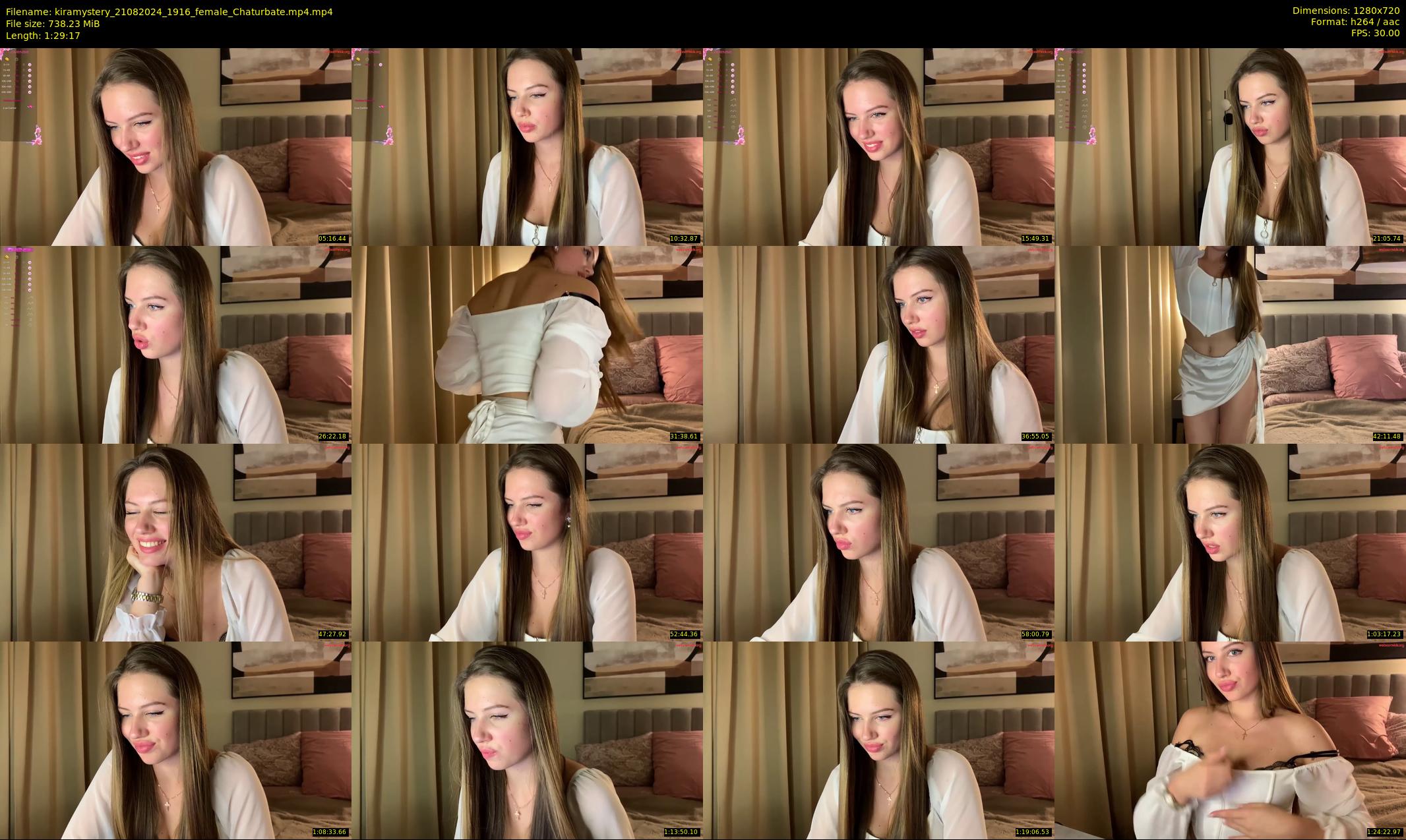 kiramystery — 90 minute Chaturbate female cam show recording, 720p, Aug 21, 2024