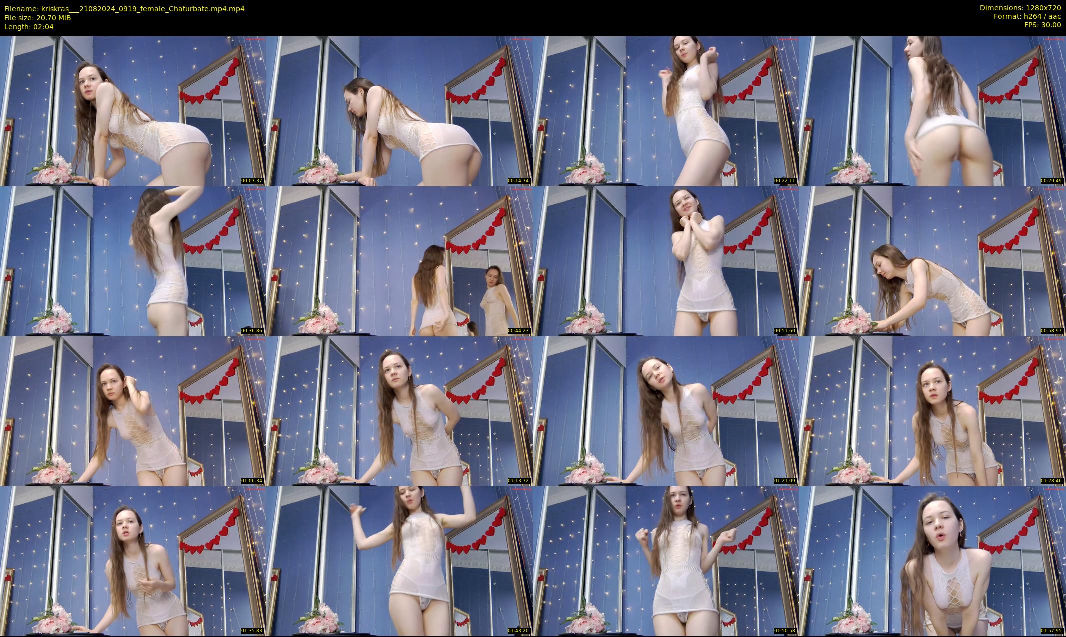 kriskras__ — 3 minute Chaturbate female cam show recording, 720p, Aug 21, 2024