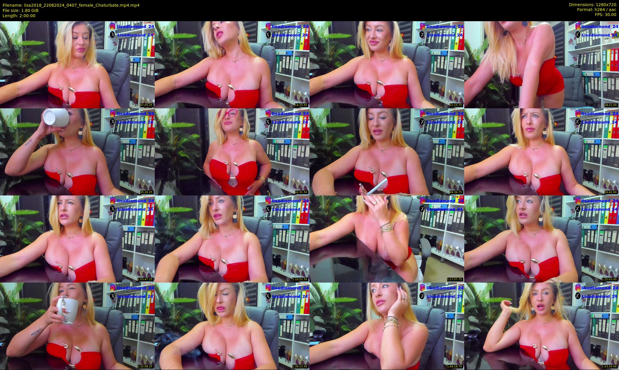 lisa2018 — 120 minute Chaturbate female cam show recording, 720p, Aug 22, 2024