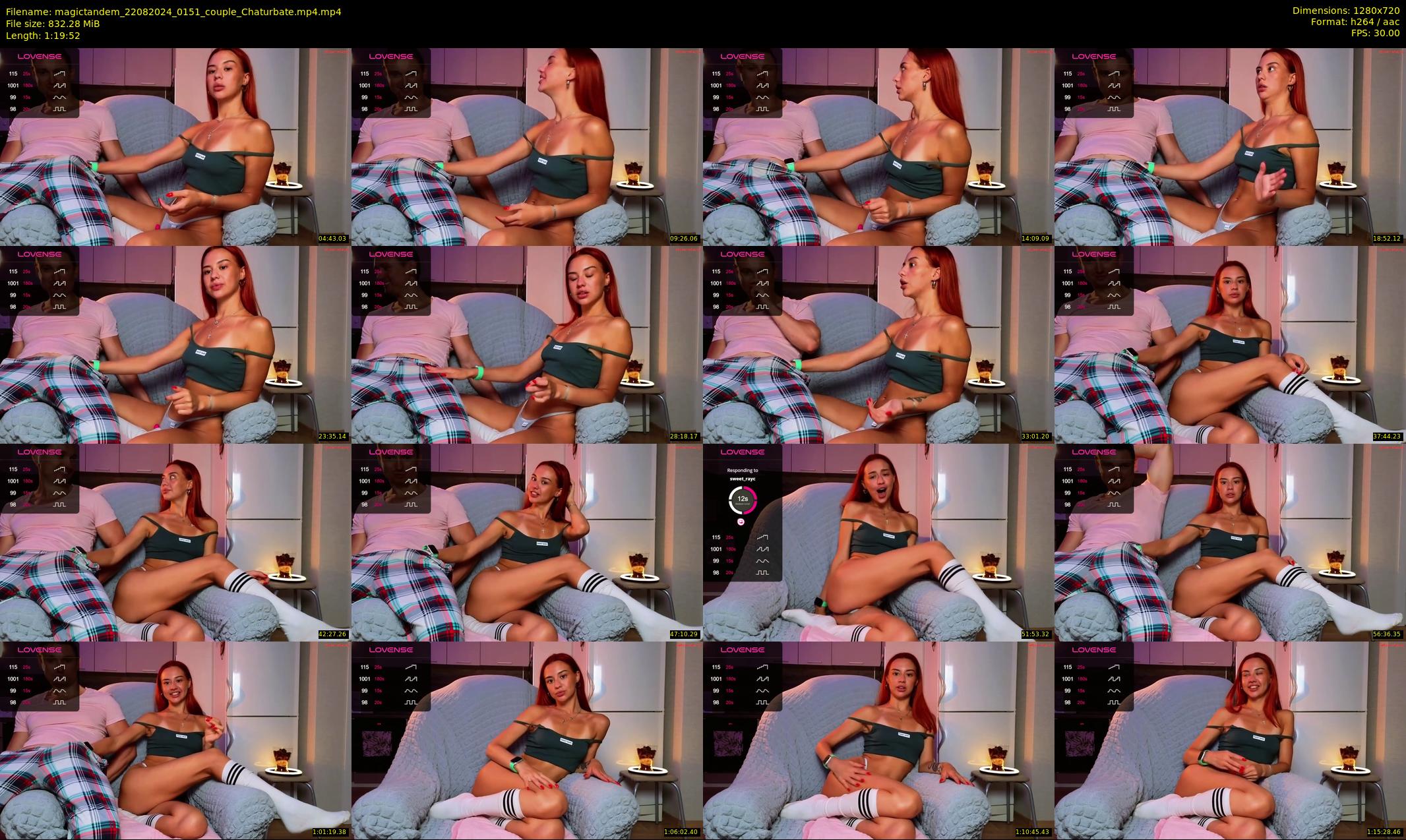 magictandem — 80 minute Chaturbate couple cam show recording, 720p, Aug 22, 2024
