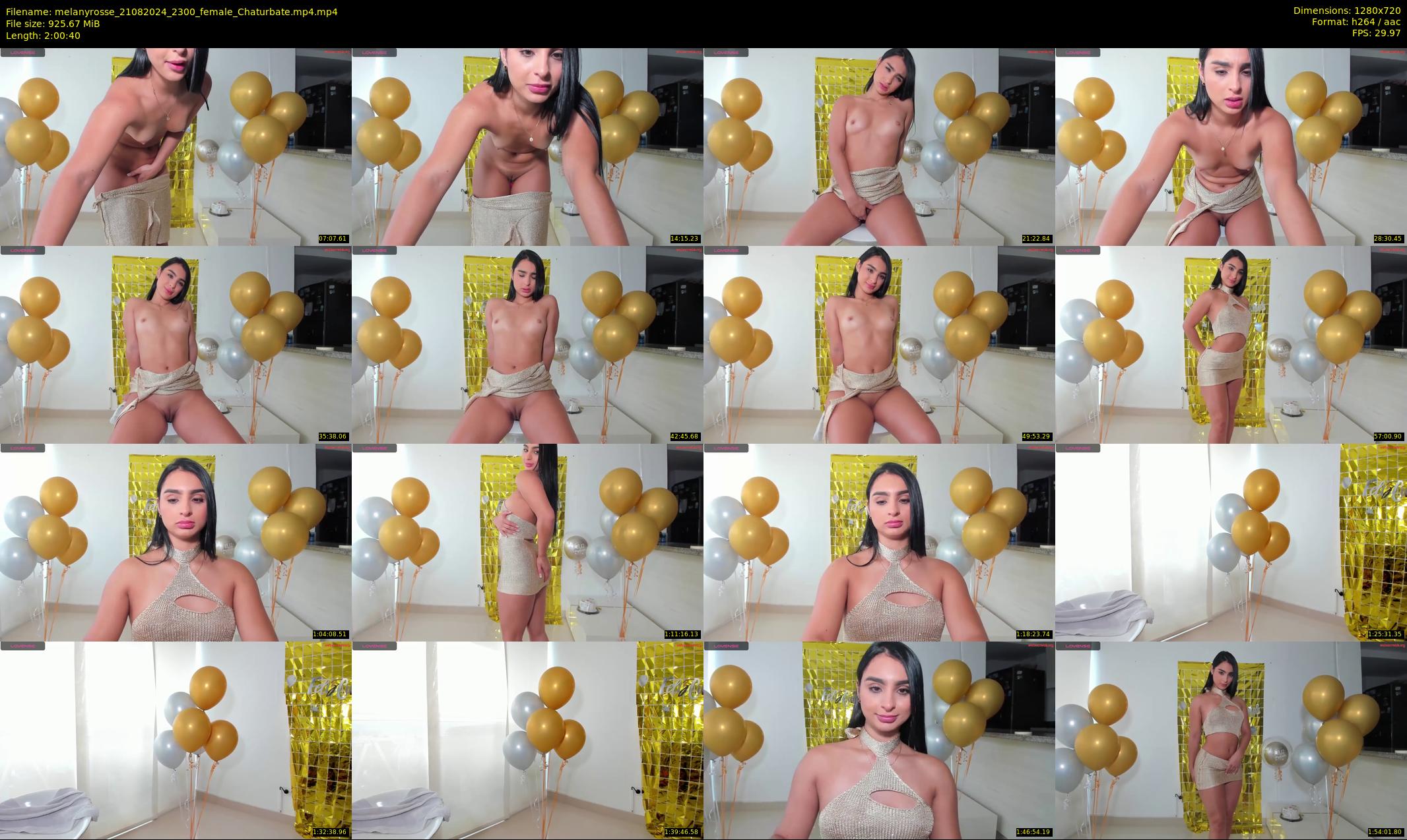 melanyrosse — 121 minute Chaturbate female cam show recording, 720p, Aug 21, 2024