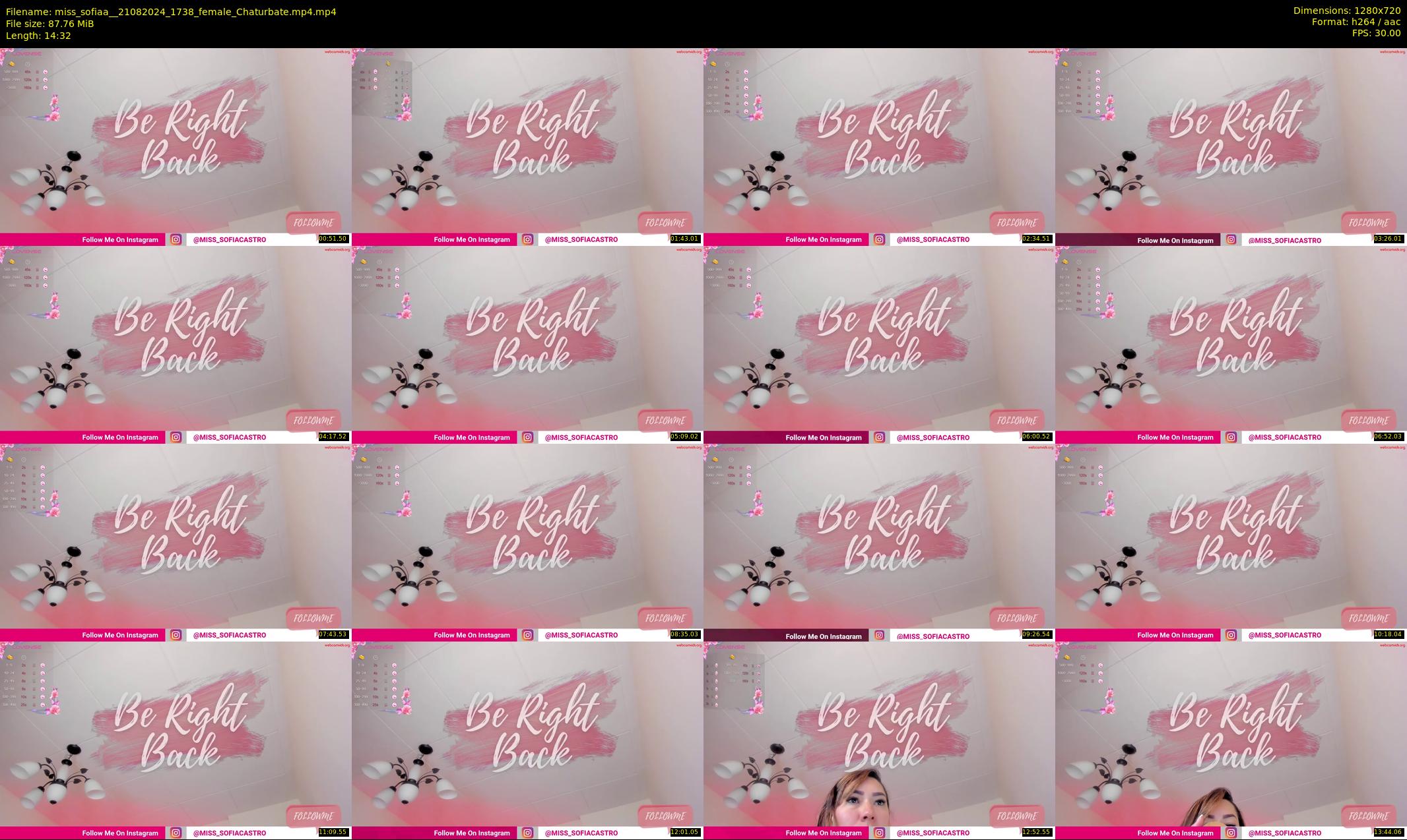 miss_sofiaa_ — 15 minute Chaturbate female cam show recording, 720p, Aug 21, 2024