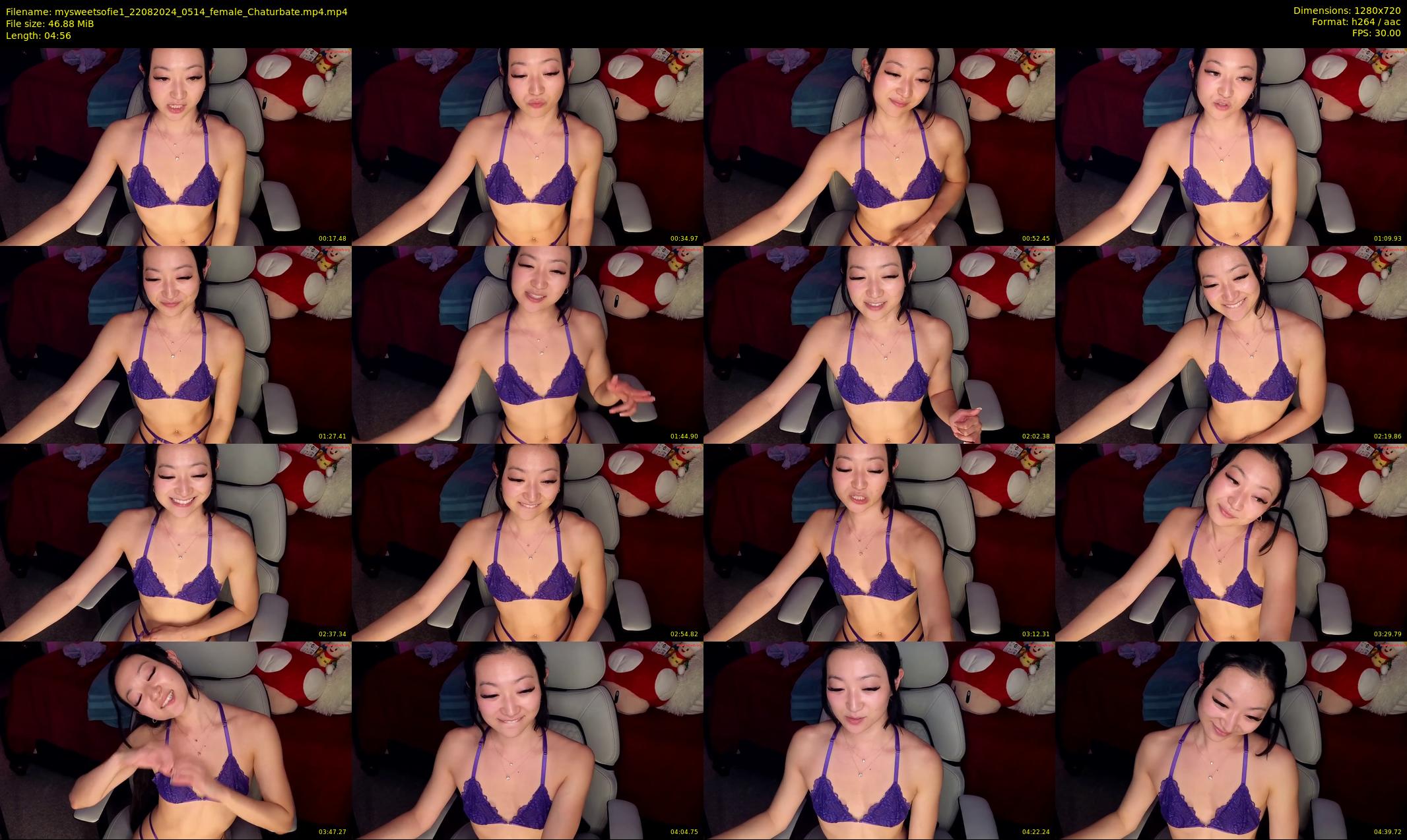 mysweetsofie1 — 5 minute Chaturbate female cam show recording, 720p, Aug 22, 2024