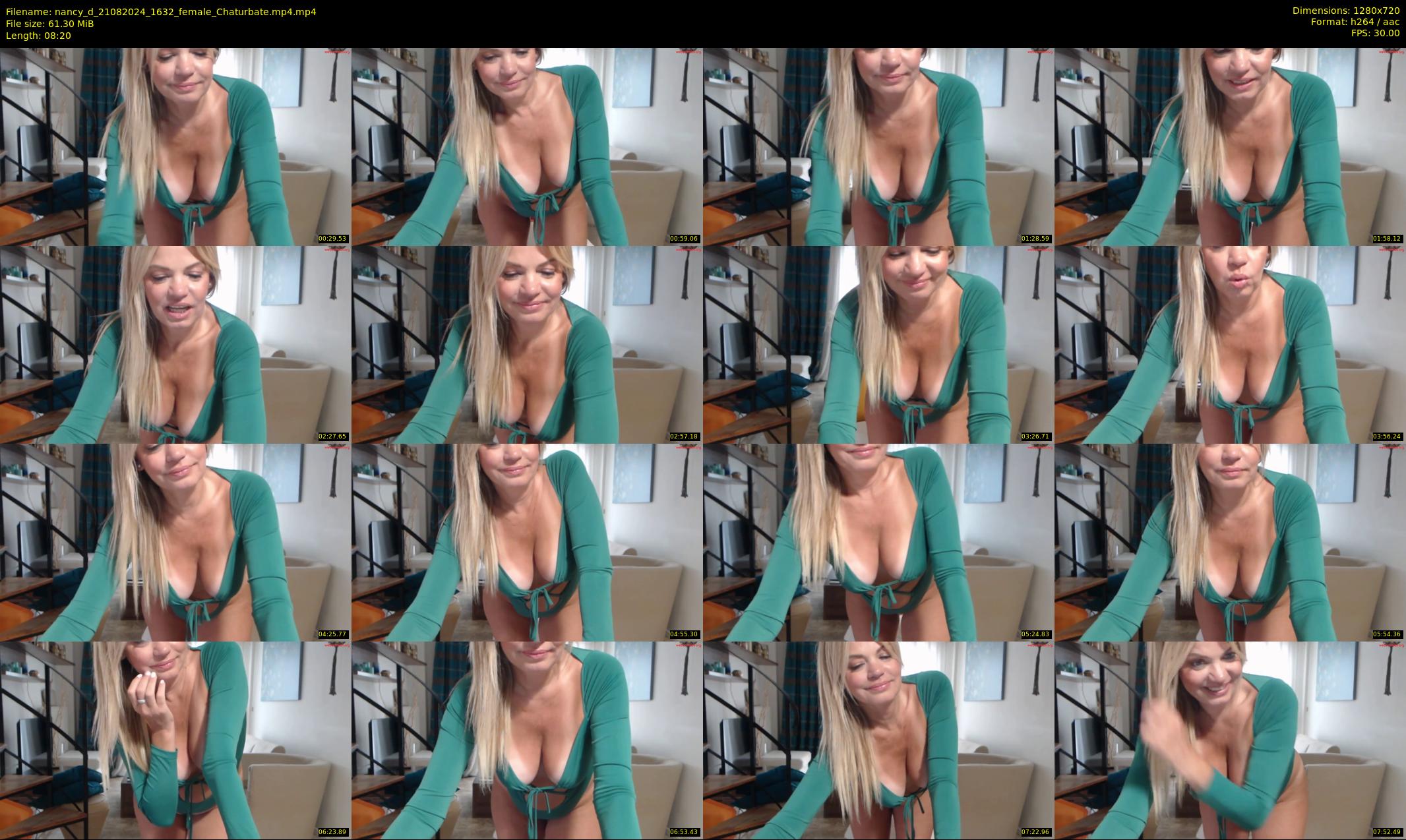 nancy_d — 9 minute Chaturbate female cam show recording, 720p, Aug 21, 2024