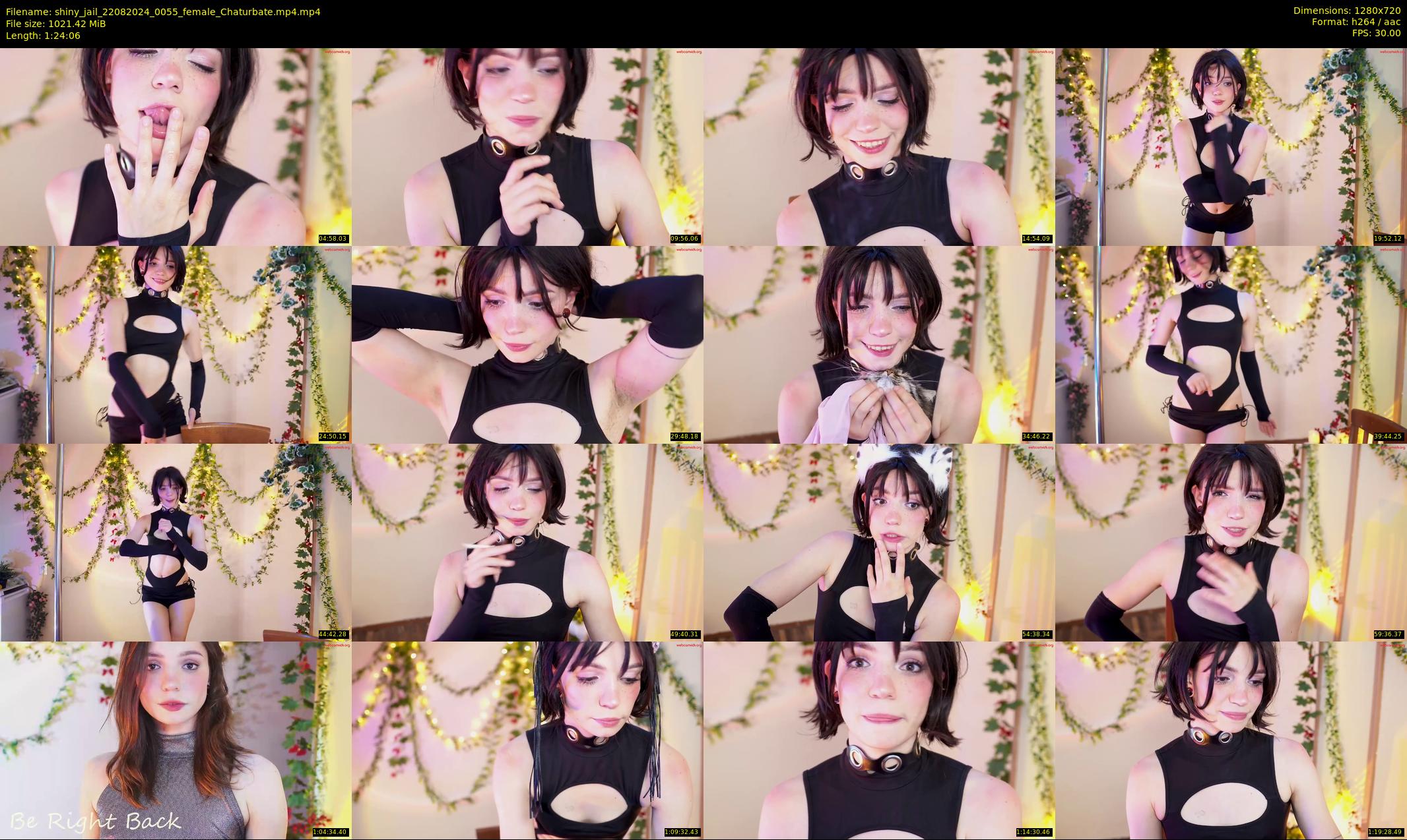 shiny_jail — 85 minute Chaturbate female cam show recording, 720p, Aug 22, 2024