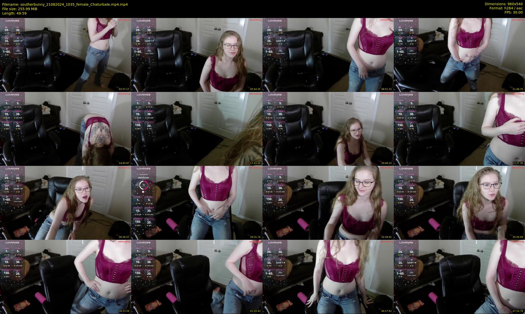 southerbunny — 50 minute Chaturbate female cam show recording, 480p, Aug 21, 2024