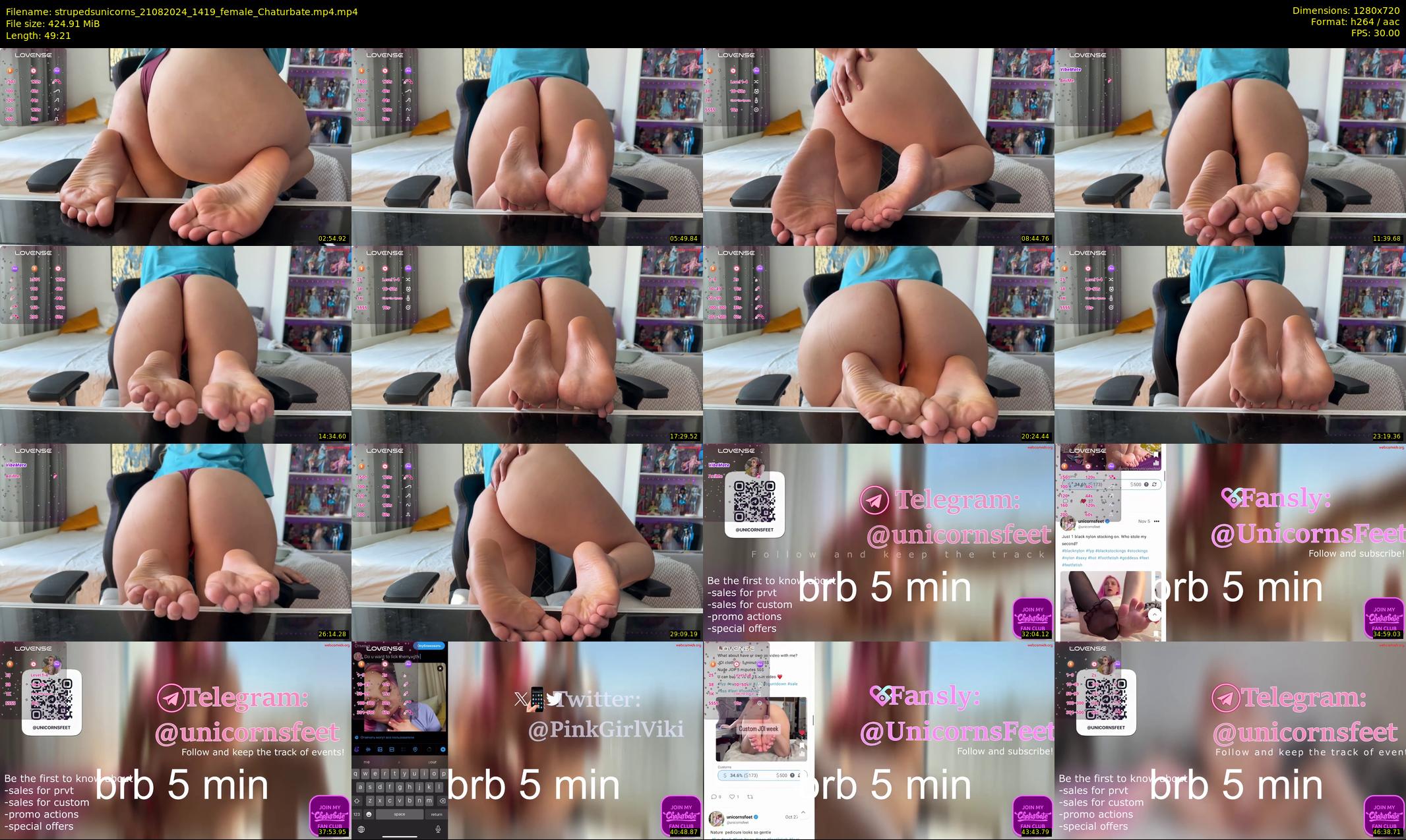 strupedsunicorns — 50 minute Chaturbate couple cam show recording, 720p, Aug 21, 2024