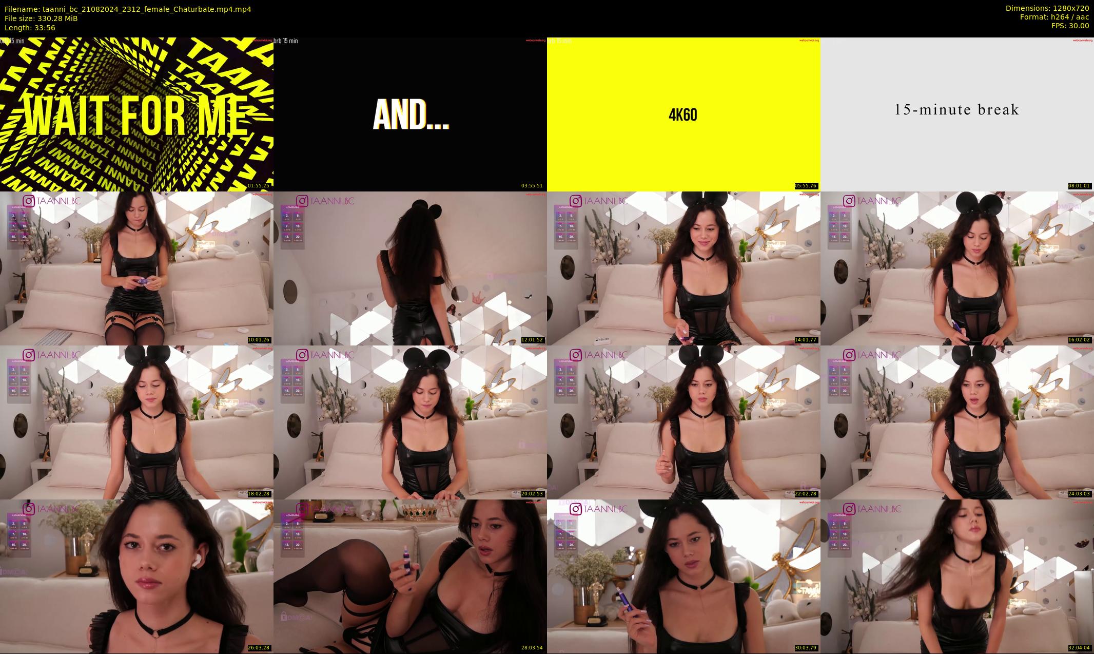 taanni_bc — 34 minute Chaturbate female cam show recording, 720p, Aug 21, 2024