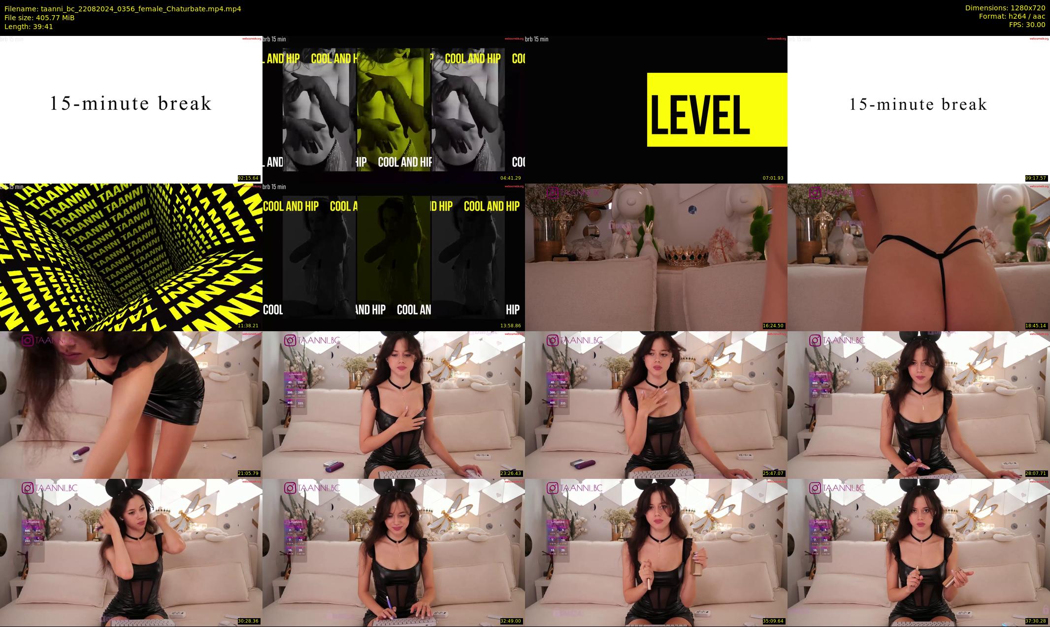 taanni_bc — 40 minute Chaturbate female cam show recording, 720p, Aug 22, 2024