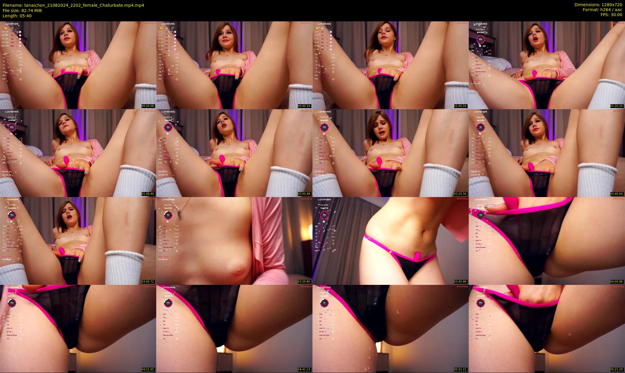 tanaichon — 6 minute Chaturbate female cam show recording, 720p, Aug 21, 2024