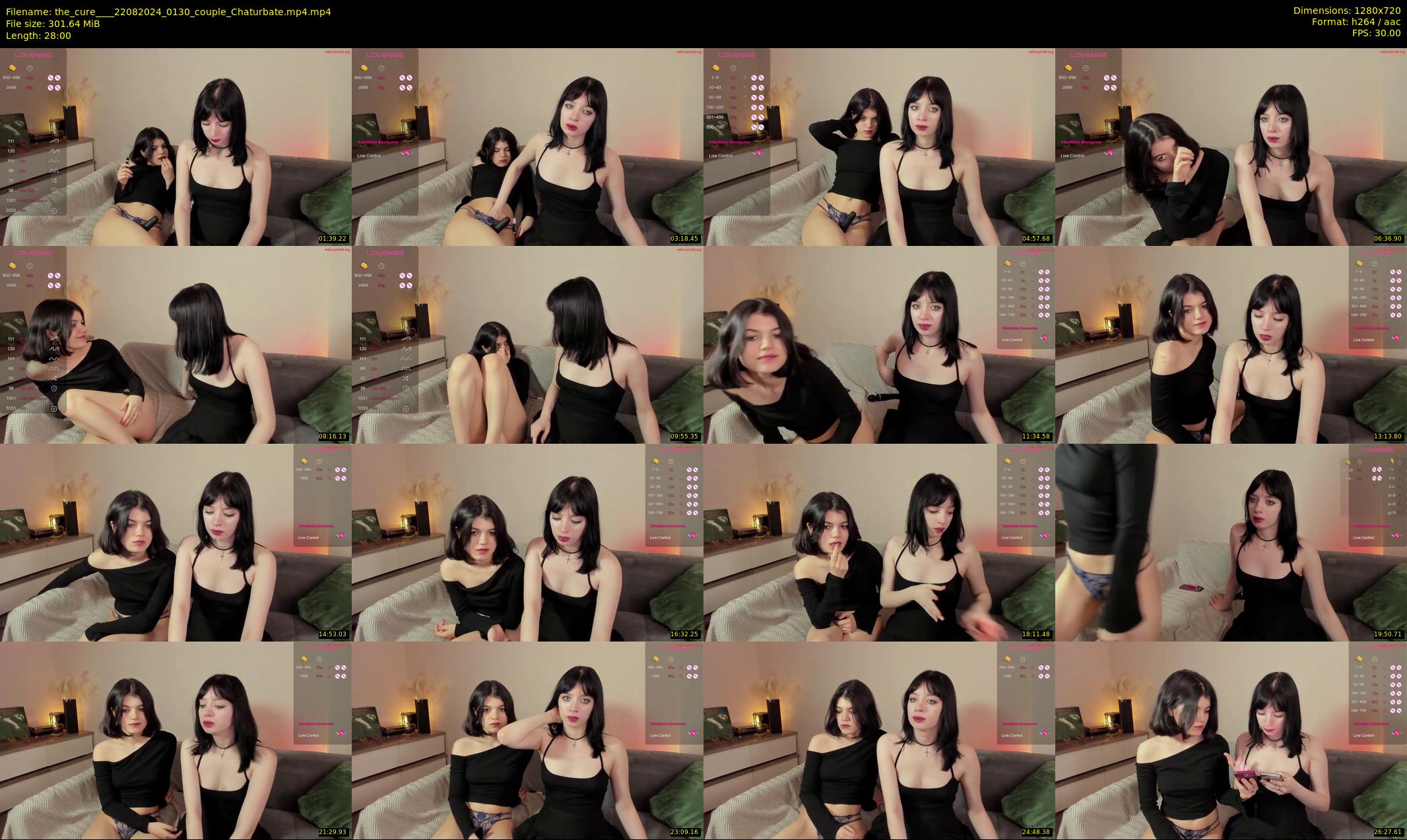 the_cure___ — 28 minute Chaturbate couple cam show recording, 720p, Aug 22, 2024