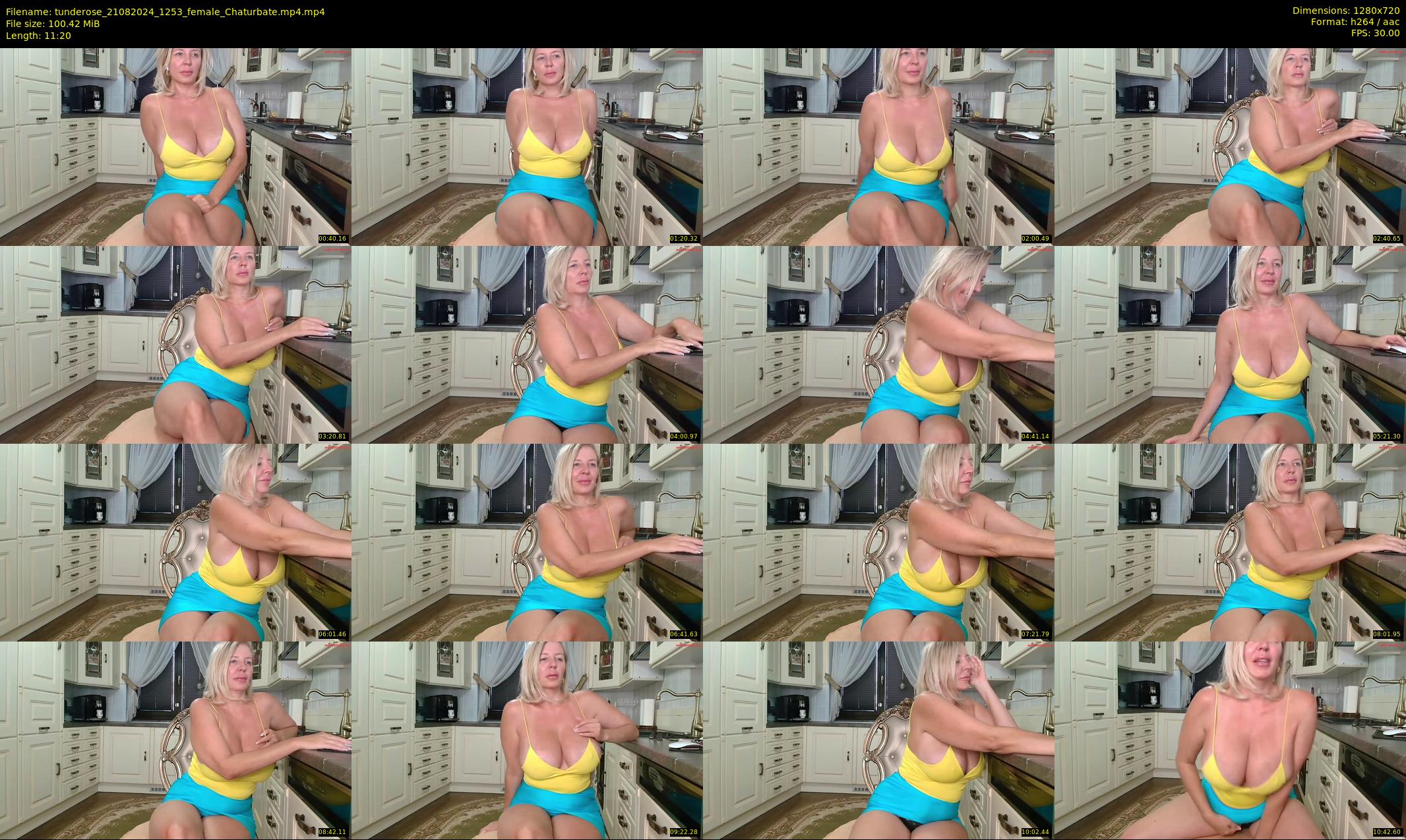 tunderose — 12 minute Chaturbate female cam show recording, 720p, Aug 21, 2024