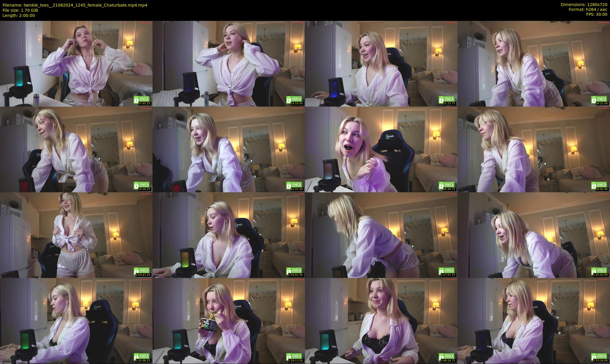 twinkle_toes_ — 120 minute Chaturbate female cam show recording, 720p, Aug 21, 2024