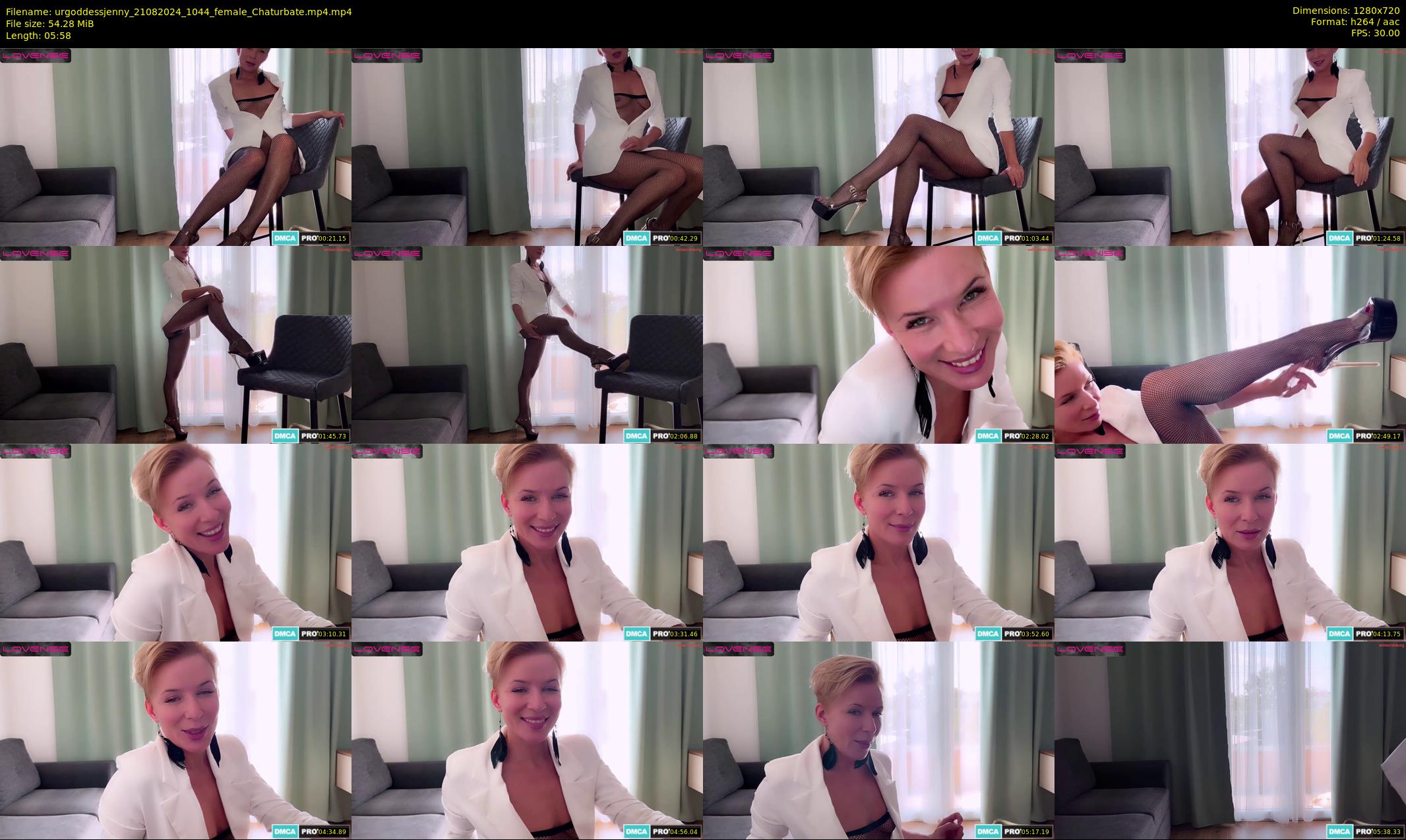 urgoddessjenny — 6 minute Chaturbate female cam show recording, 720p, Aug 21, 2024