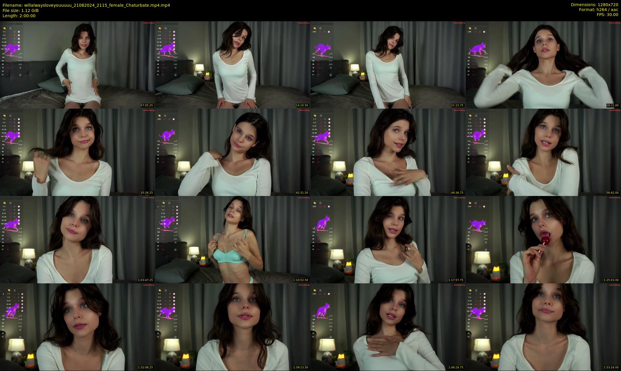 willalwaysloveyouuuuu — 120 minute Chaturbate female cam show recording, 720p, Aug 21, 2024