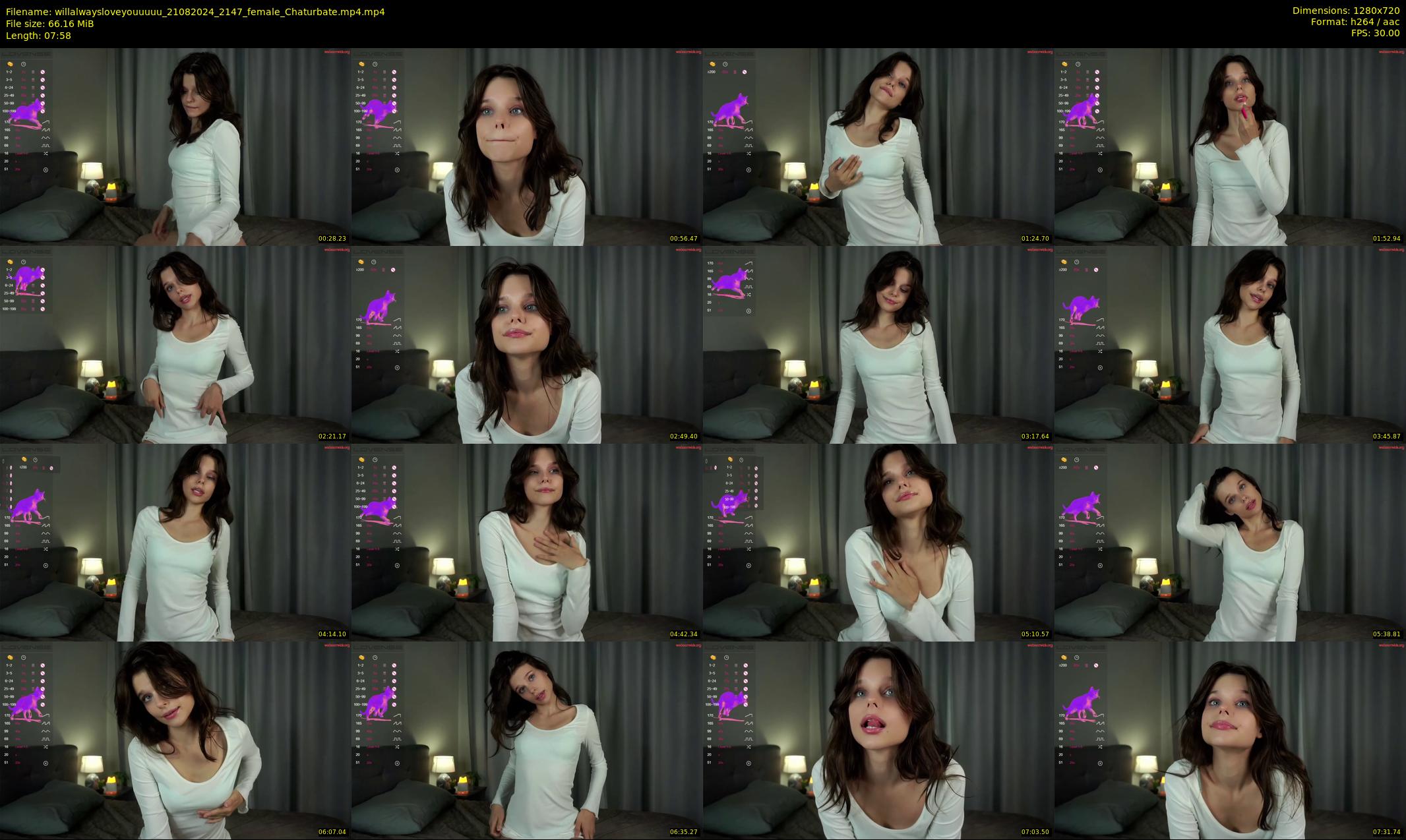 willalwaysloveyouuuuu — 8 minute Chaturbate female cam show recording, 720p, Aug 21, 2024