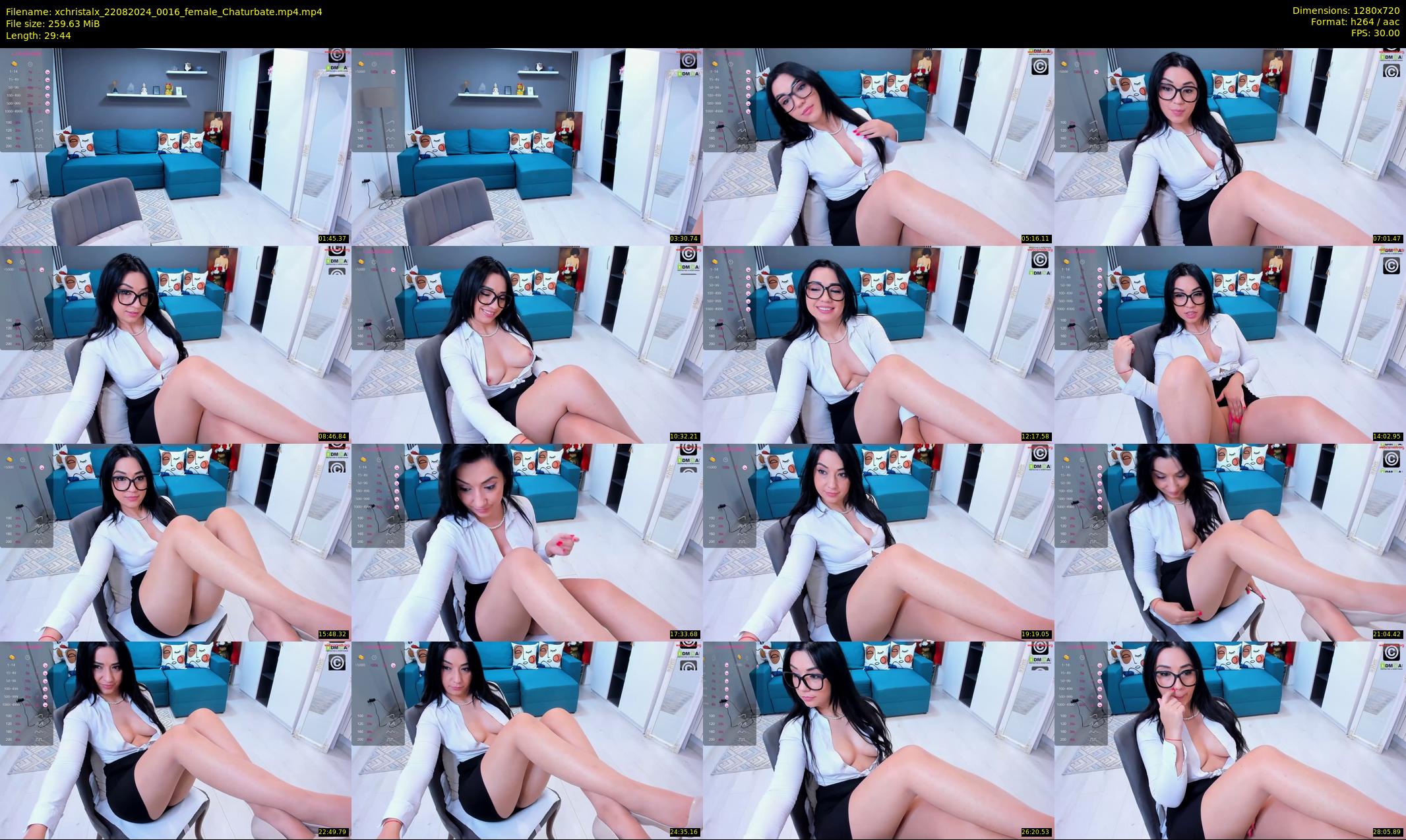 xchristalx — 30 minute Chaturbate female cam show recording, 720p, Aug 22, 2024