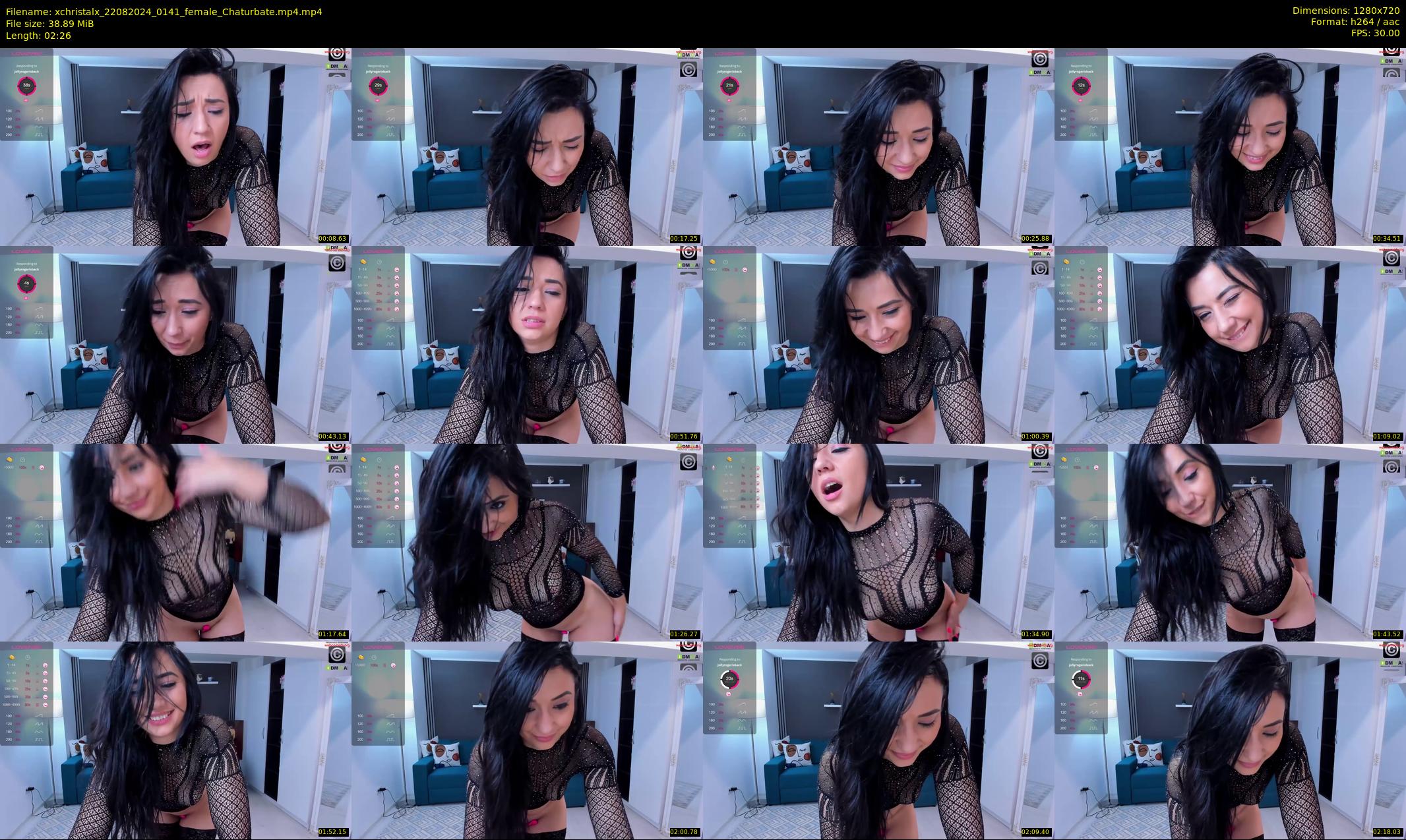 xchristalx — 3 minute Chaturbate female cam show recording, 720p, Aug 22, 2024