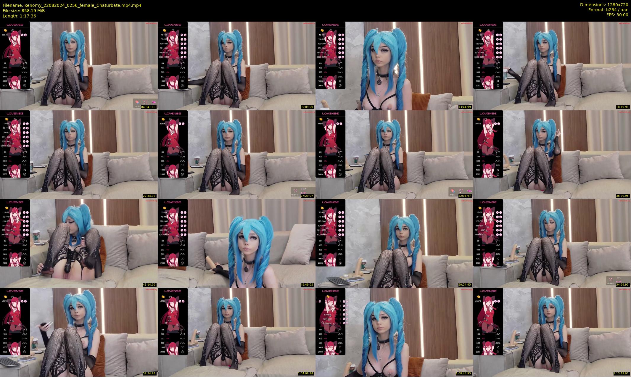 xenomy — 78 minute Chaturbate female cam show recording, 720p, Aug 22, 2024