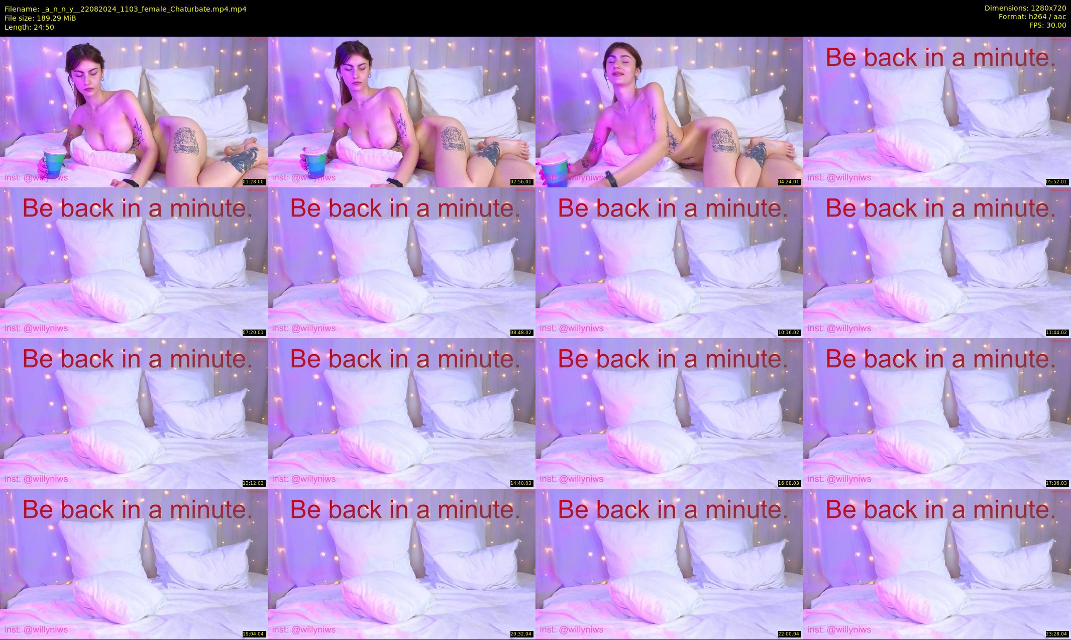 _a_n_n_y_ — 25 minute Chaturbate female cam show recording, 720p, Aug 22, 2024