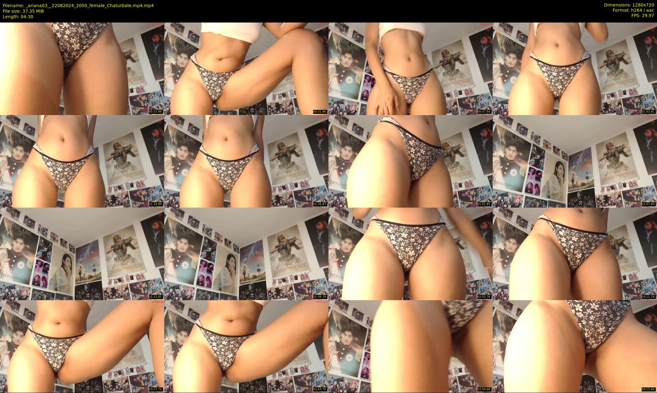 _ariana03_ — 5 minute Chaturbate female cam show recording, 720p, Aug 22, 2024