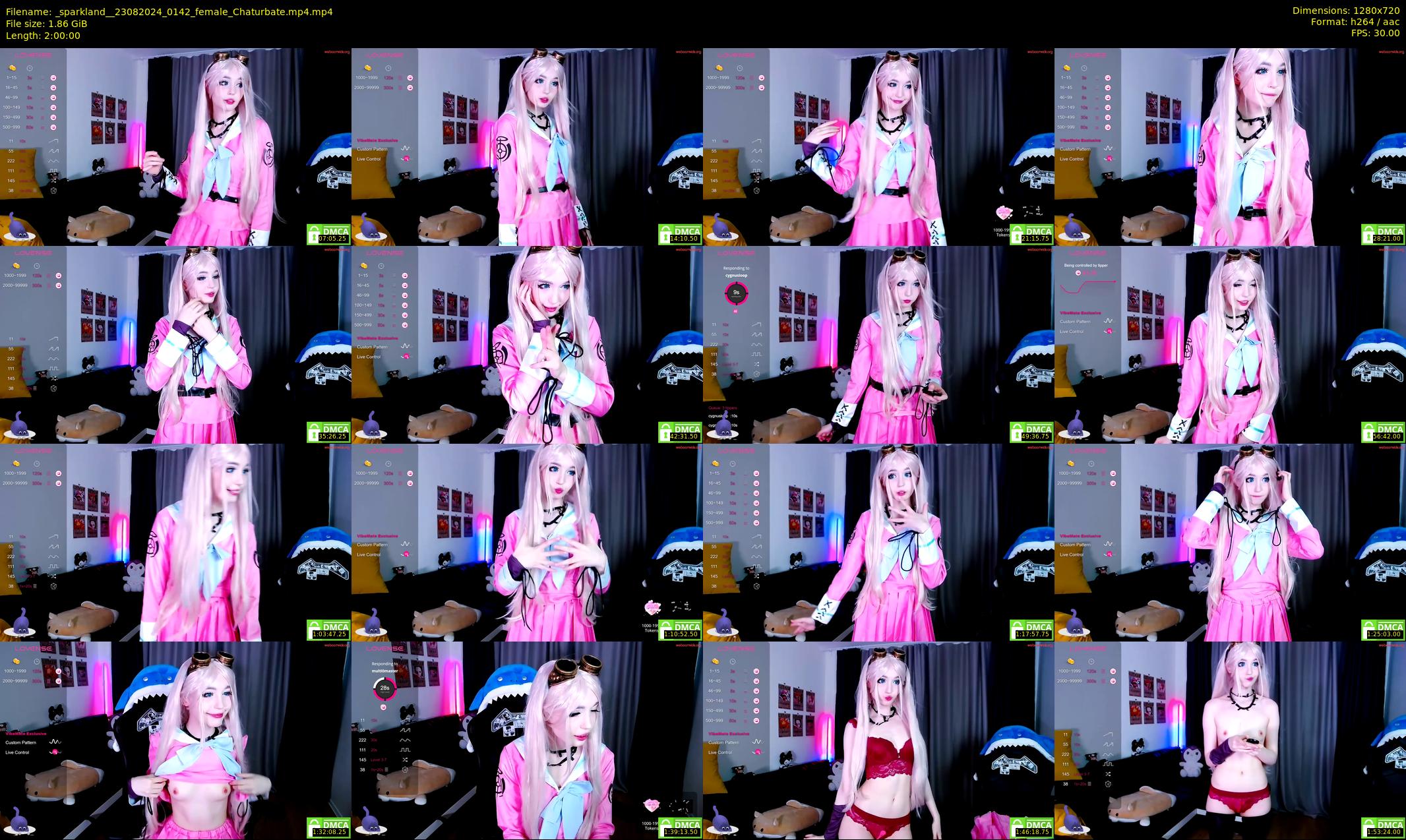 _sparkland_ — 120 minute Chaturbate female cam show recording, 720p, Aug 23, 2024