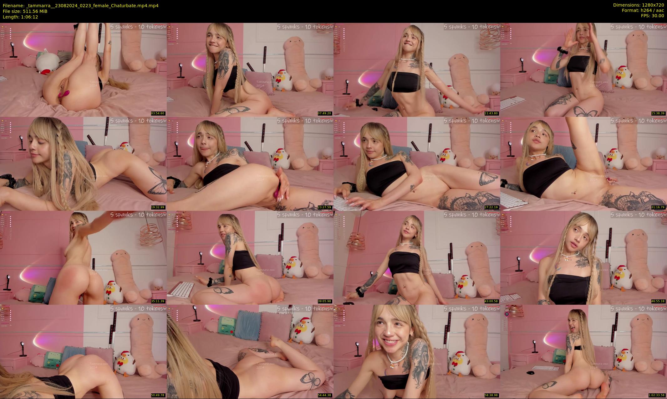 _tammarra_ — 67 minute Chaturbate female cam show recording, 720p, Aug 23, 2024