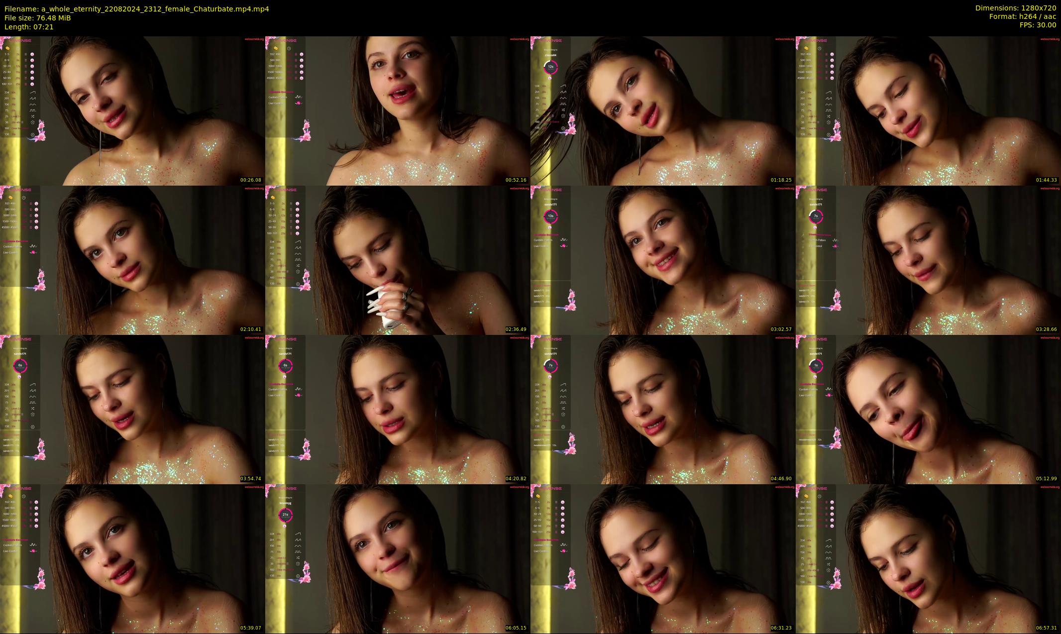 a_whole_eternity — 8 minute Chaturbate female cam show recording, 720p, Aug 22, 2024
