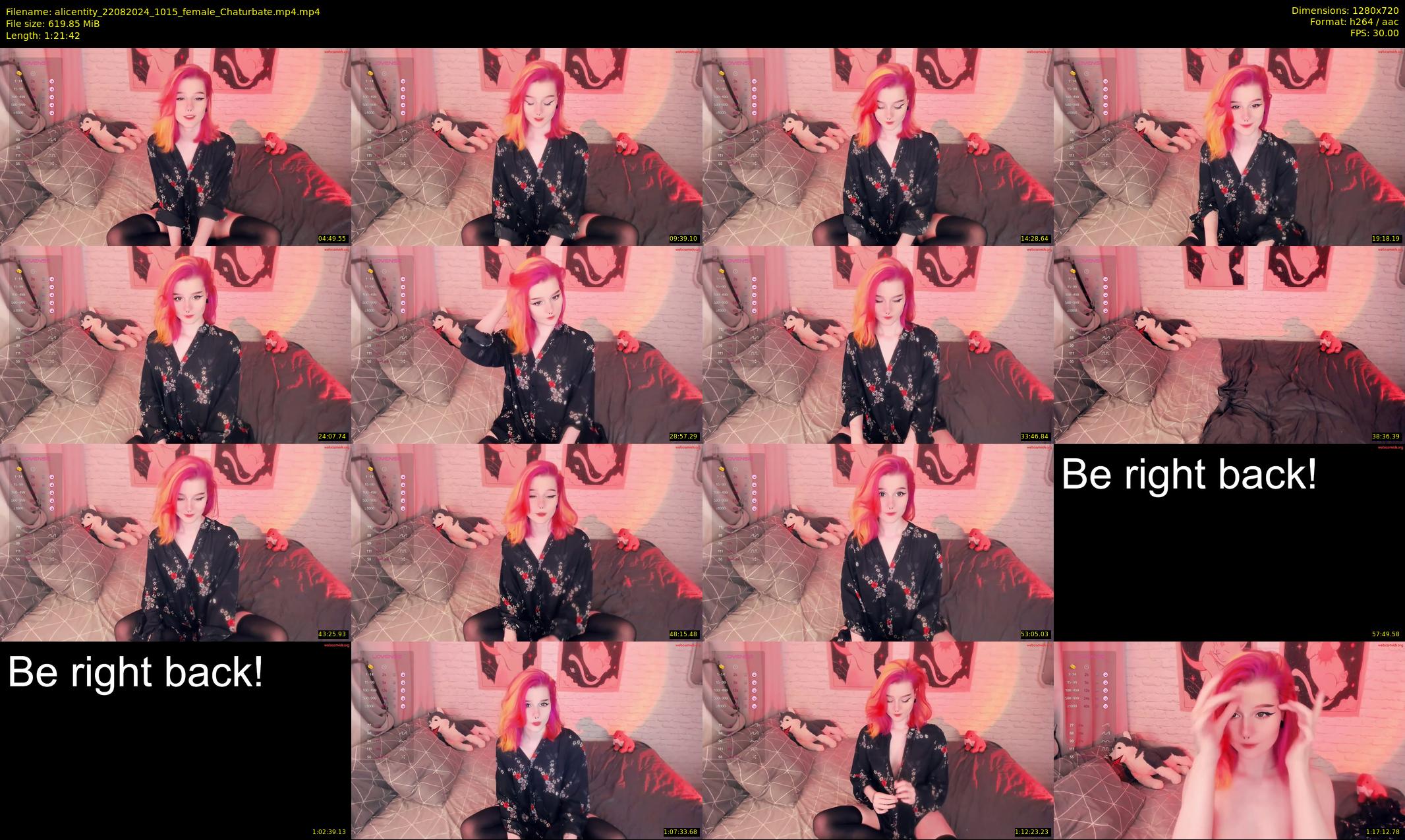 alicentity — 82 minute Chaturbate female cam show recording, 720p, Aug 22, 2024
