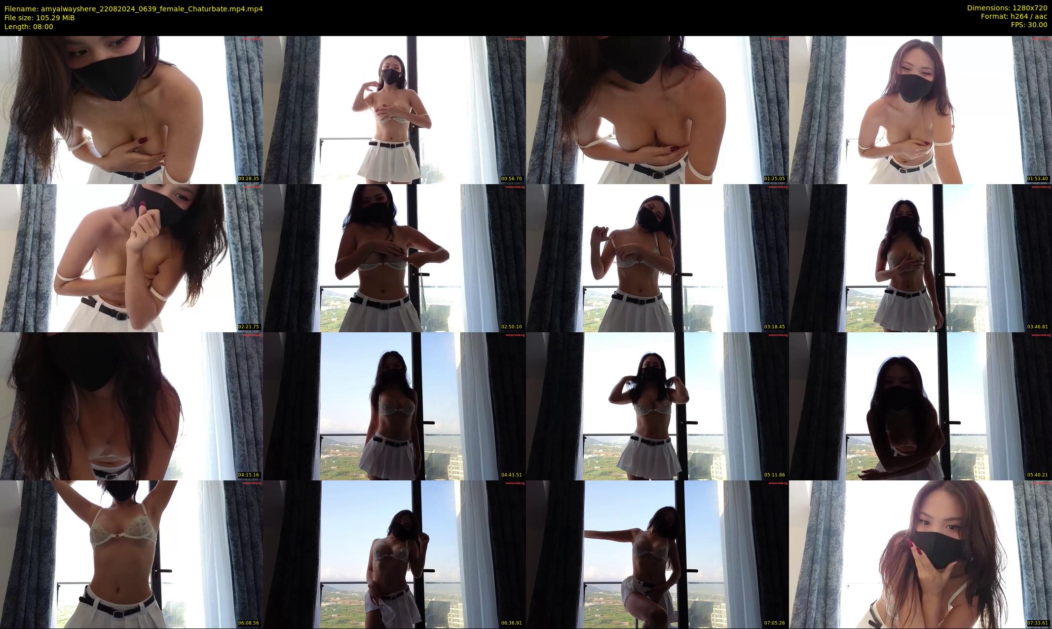 amyalwayshere — 8 minute Chaturbate female cam show recording, 720p, Aug 22, 2024