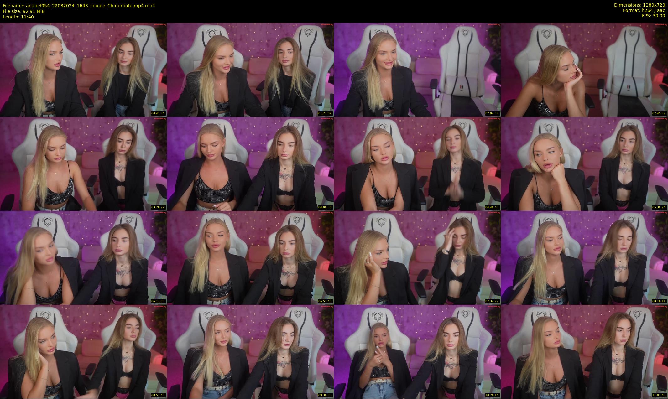 anabel054 — 12 minute Chaturbate female cam show recording, 720p, Aug 22, 2024