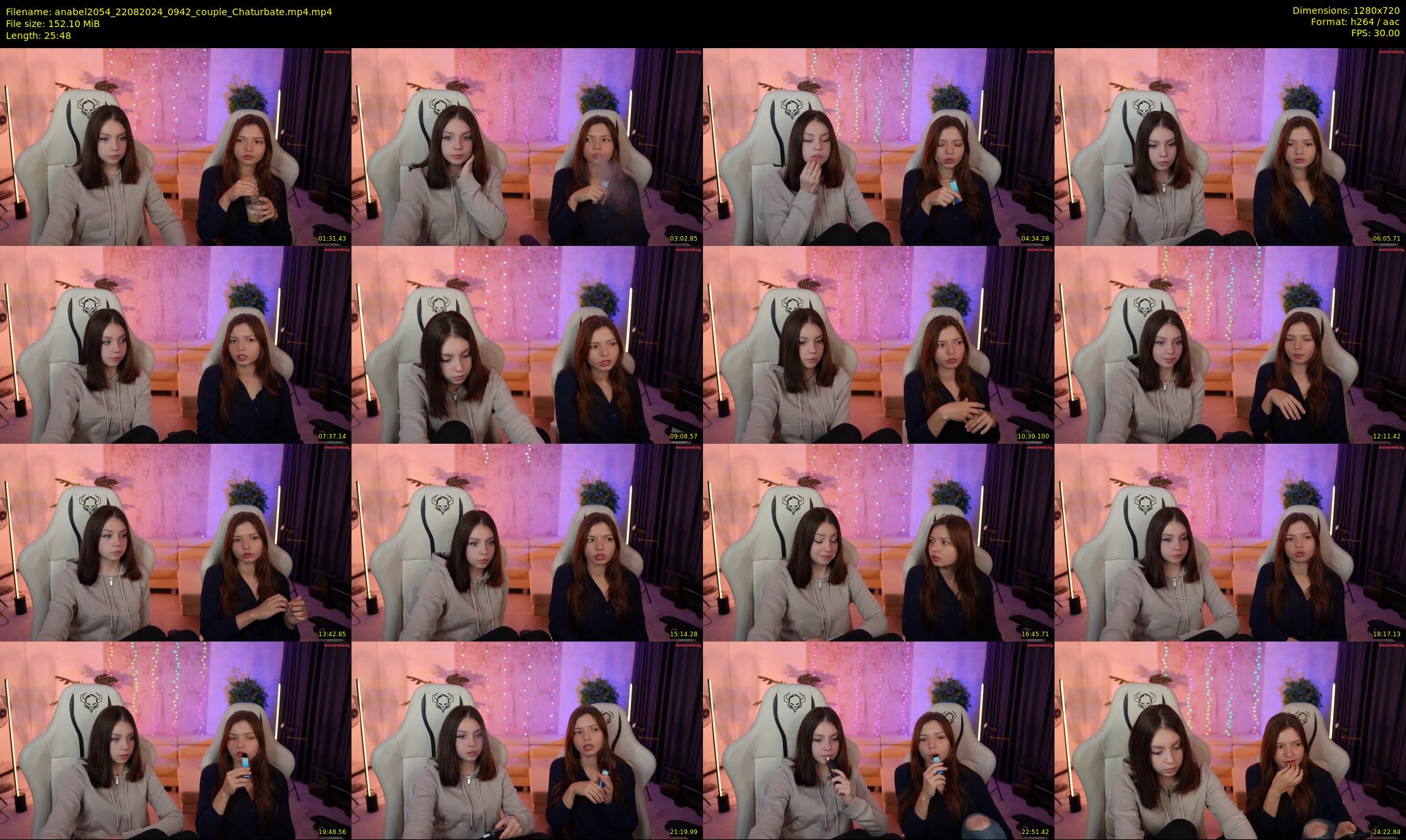 anabel2054 — 26 minute Chaturbate female cam show recording, 720p, Aug 22, 2024