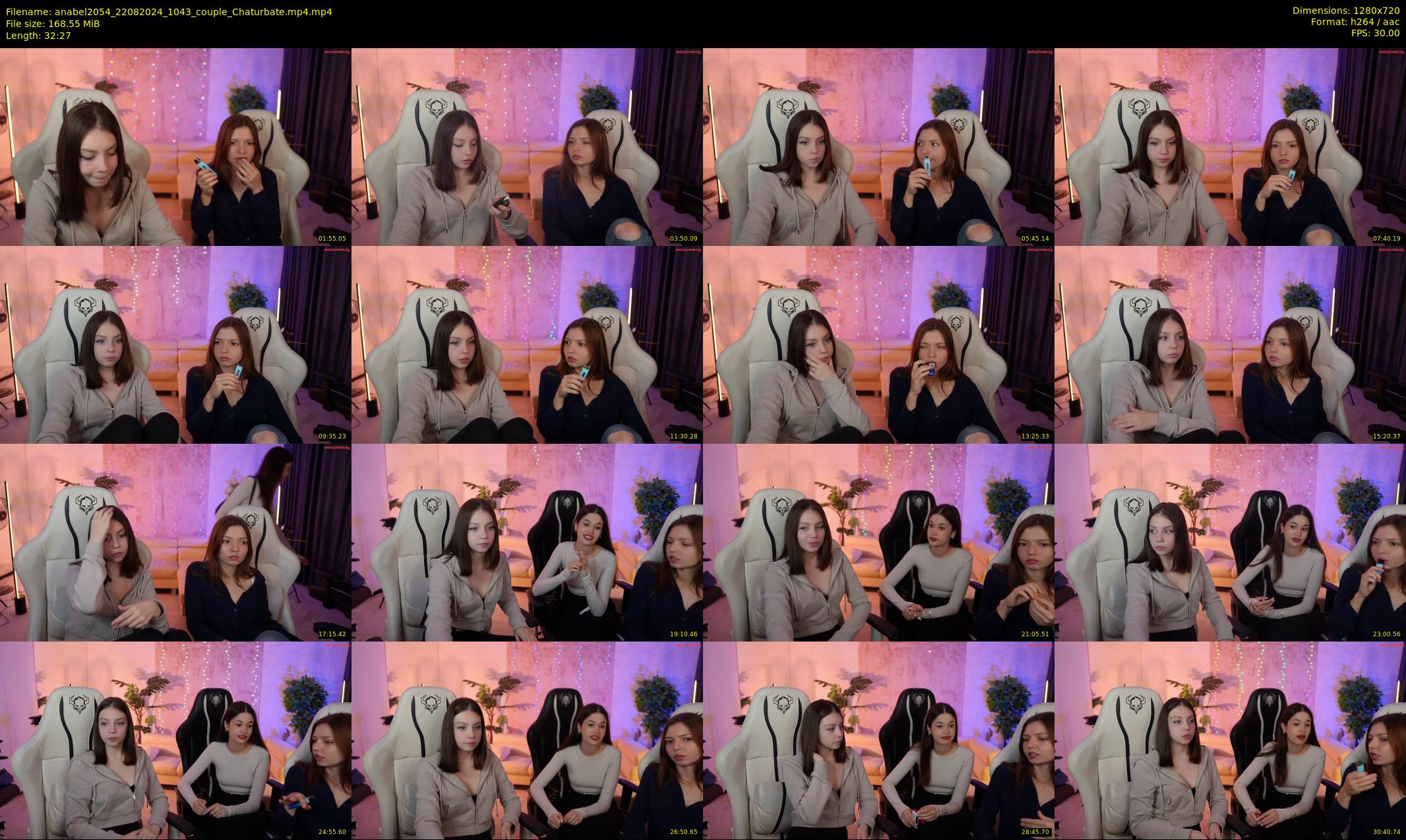 anabel2054 — 33 minute Chaturbate female cam show recording, 720p, Aug 22, 2024